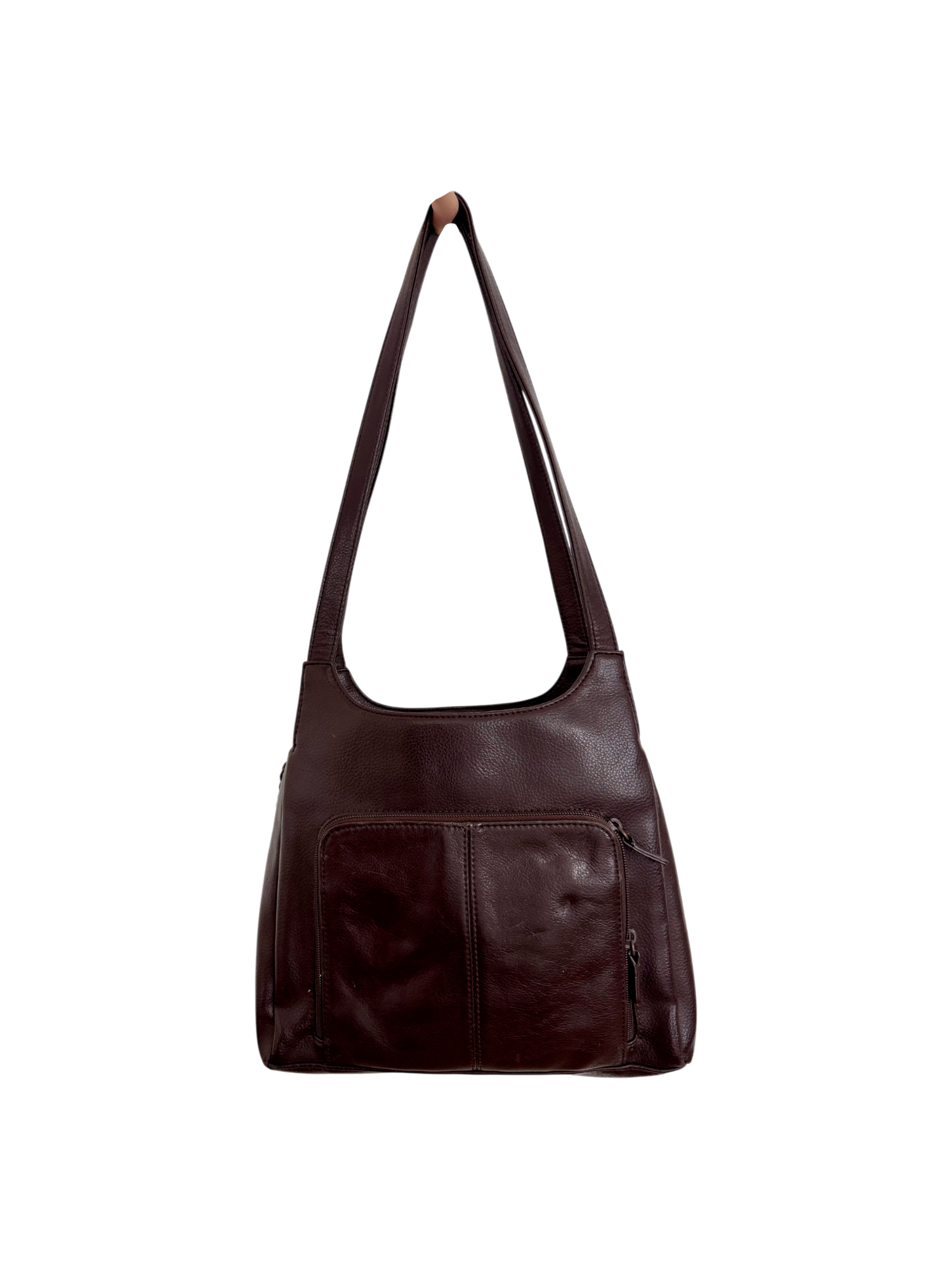 Vintage 90s Leather Messenger Purse