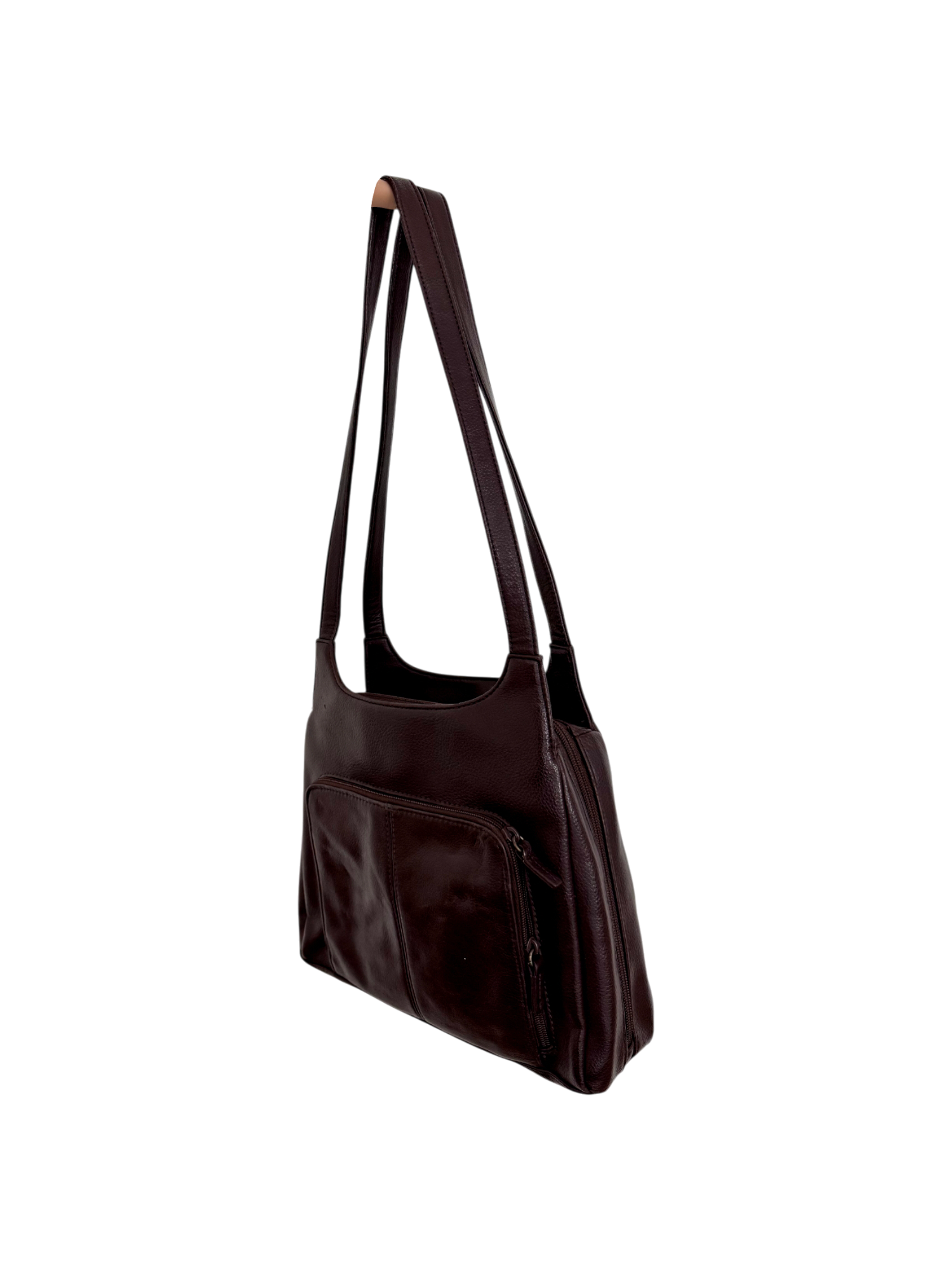 Vintage 90s Leather Messenger Purse
