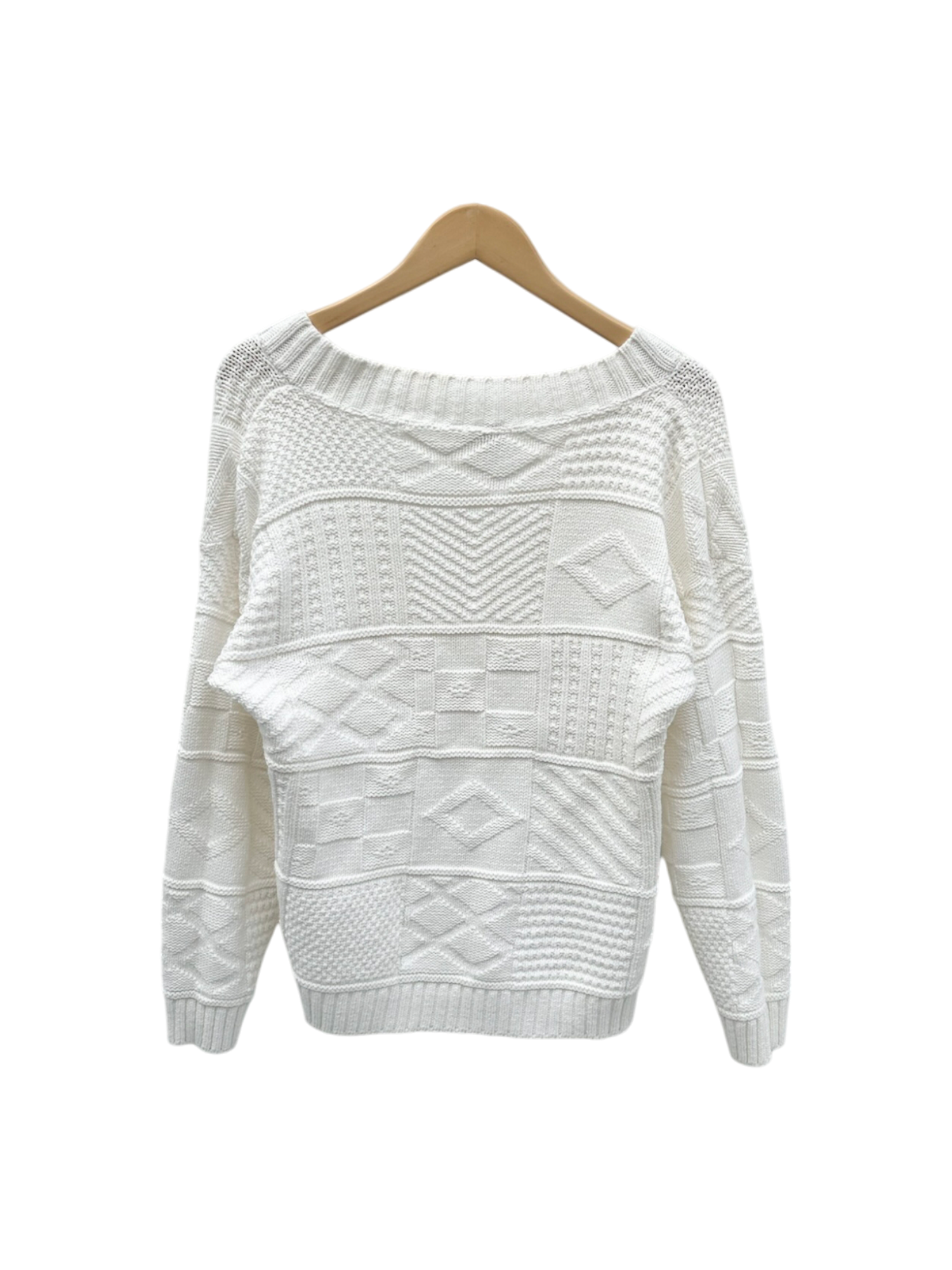 Vintage 90s Chunky Textured Cotton Sweater (M/L)
