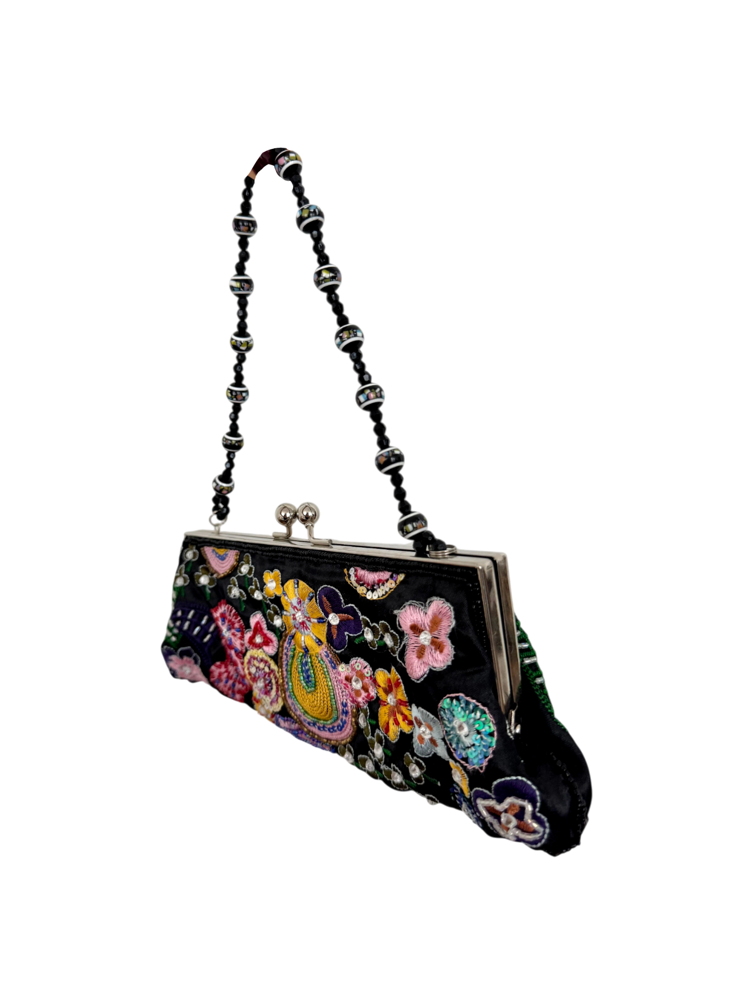 Vintage 90s Dainty Mixed Bead Purse