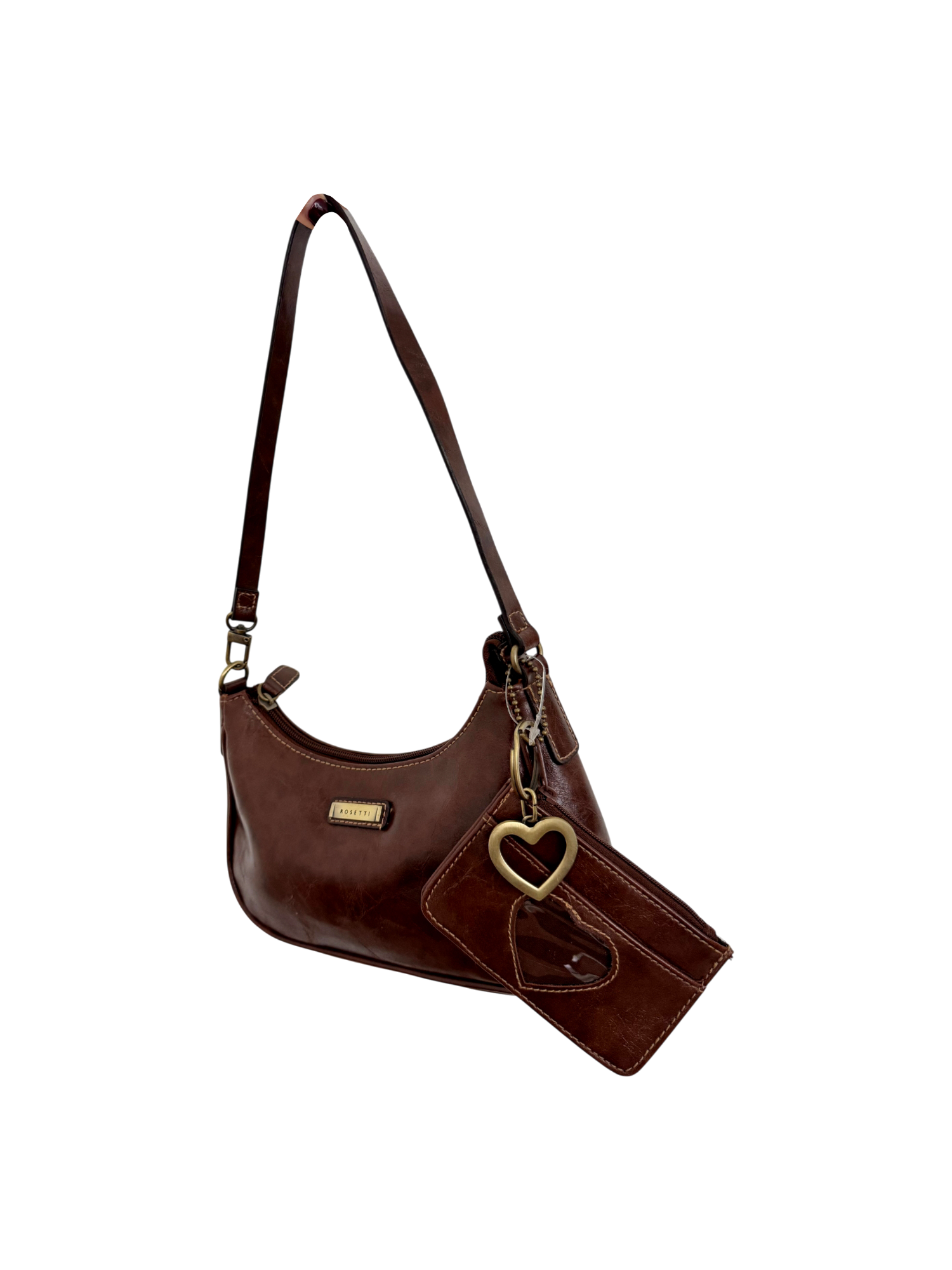 Vintage 90s Chocolate Purse w/ Wallet