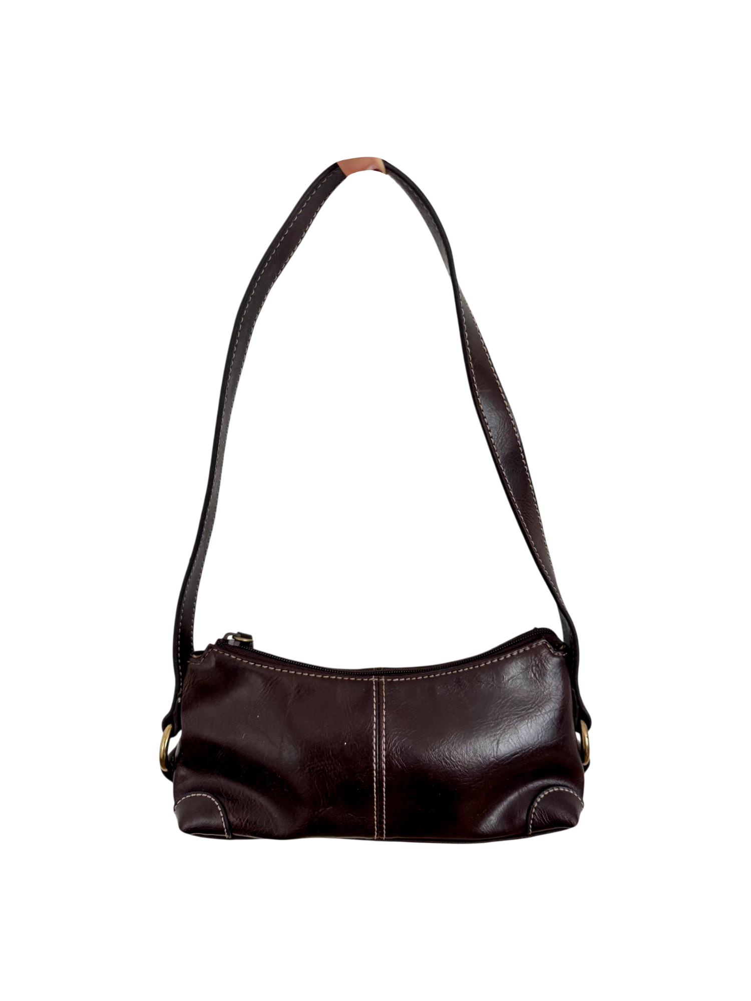 Vintage 90s Dark Chocolate Shoulder Purse