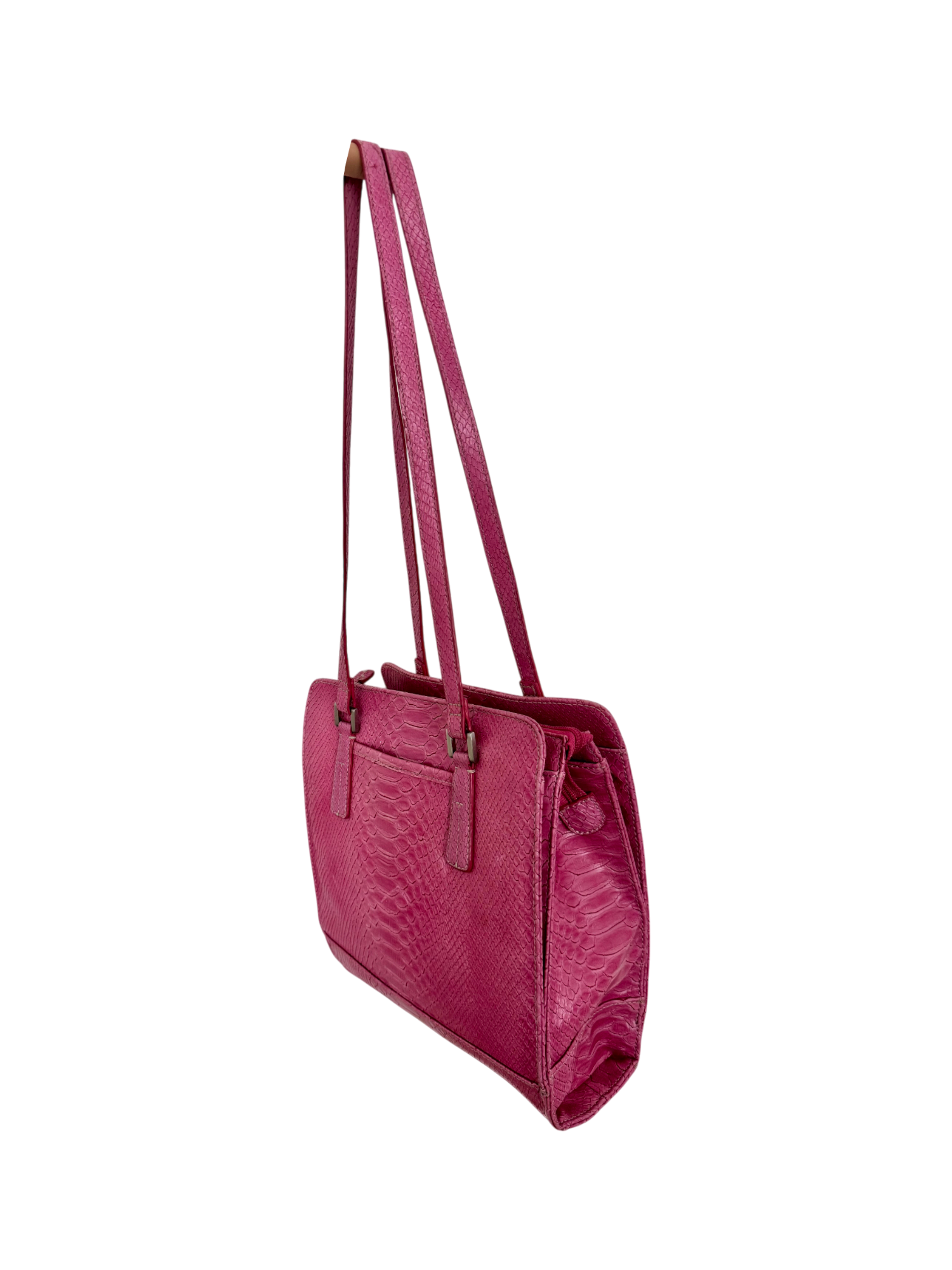 Vintage 90s Pink Messenger Tote
