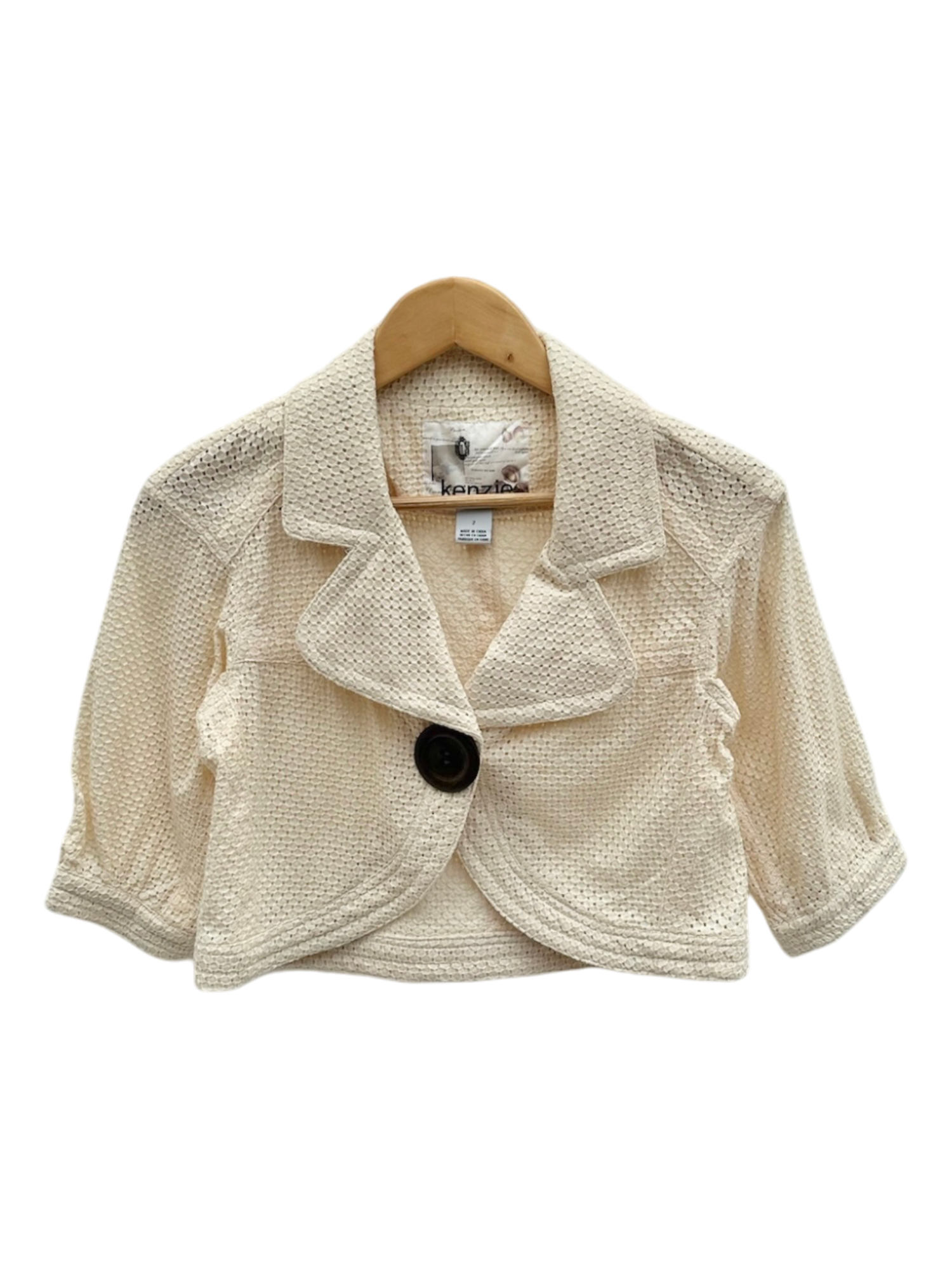 Vintage Y2K Kenzie Cropped Blazer (XS/S)