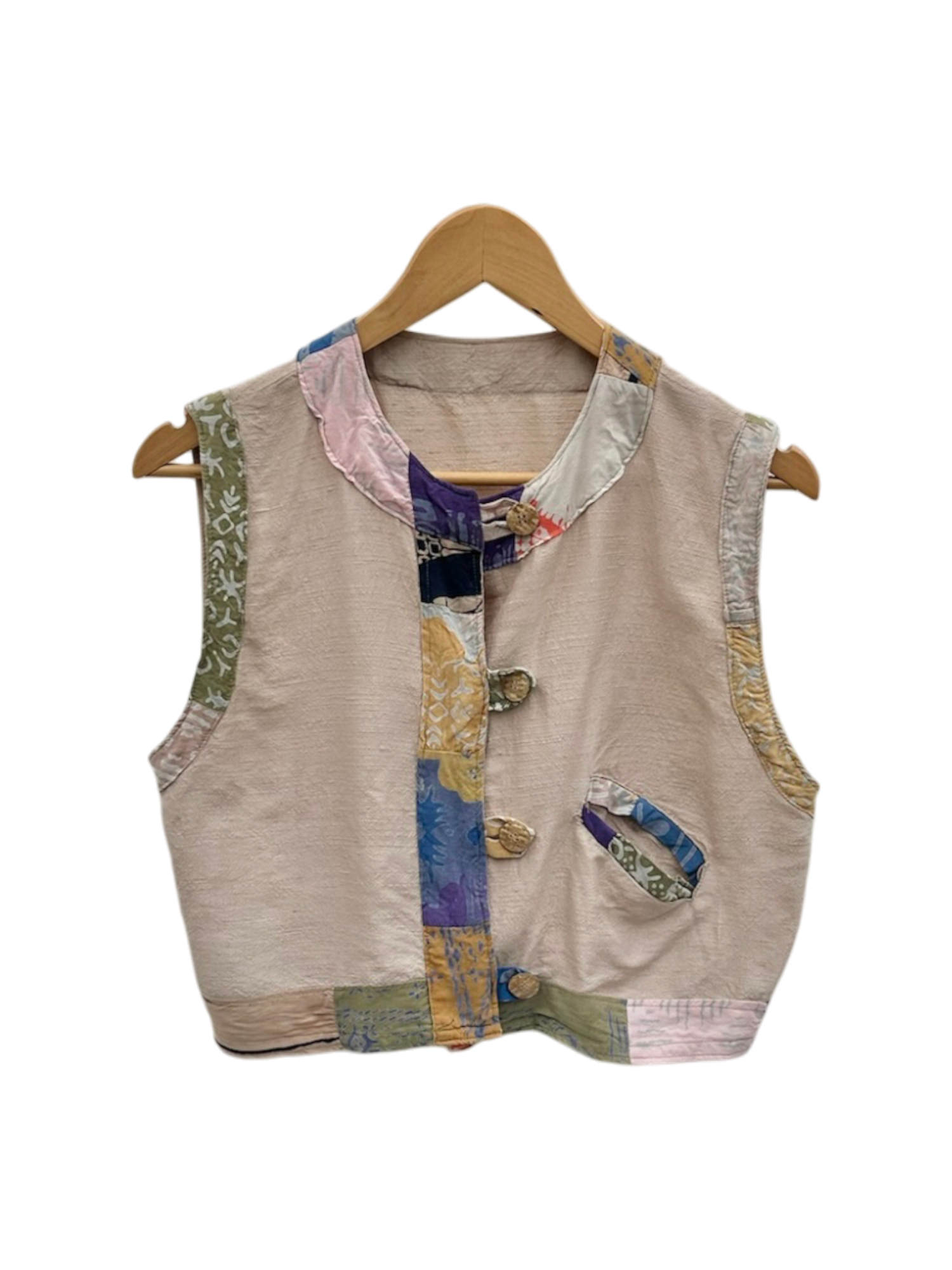 Vintage 90s Retro Cropped Vest Top (S/M)