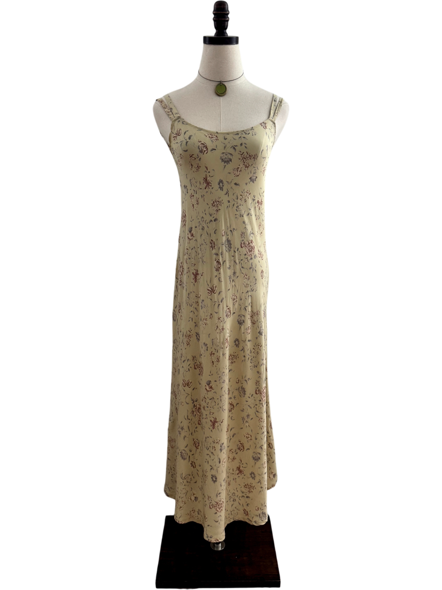 Vintage 90s Prairie Floral Midi Dress (S)