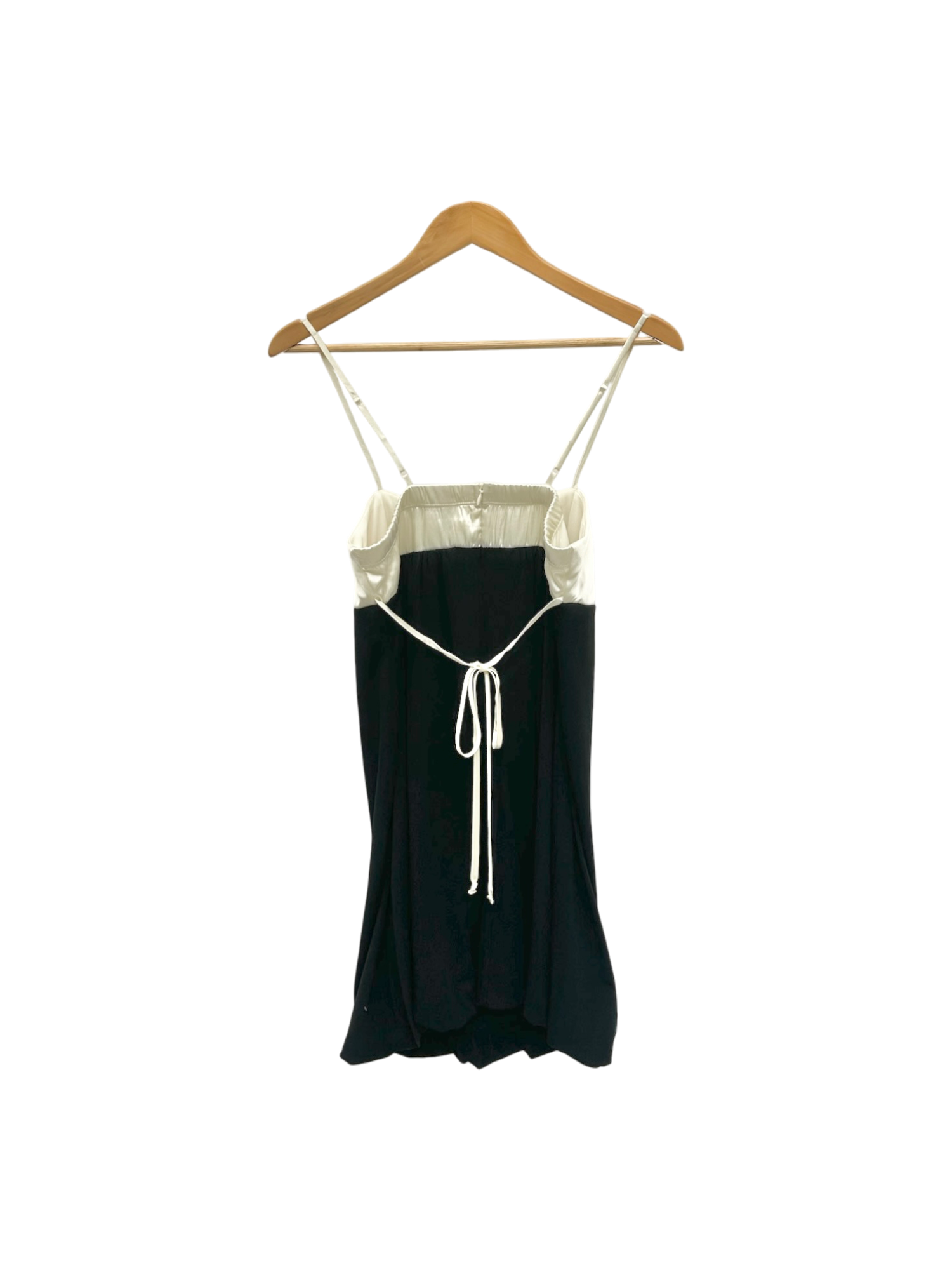 Vintage Y2K Dainty Bow Babydoll Mini Dress w Tie (M)