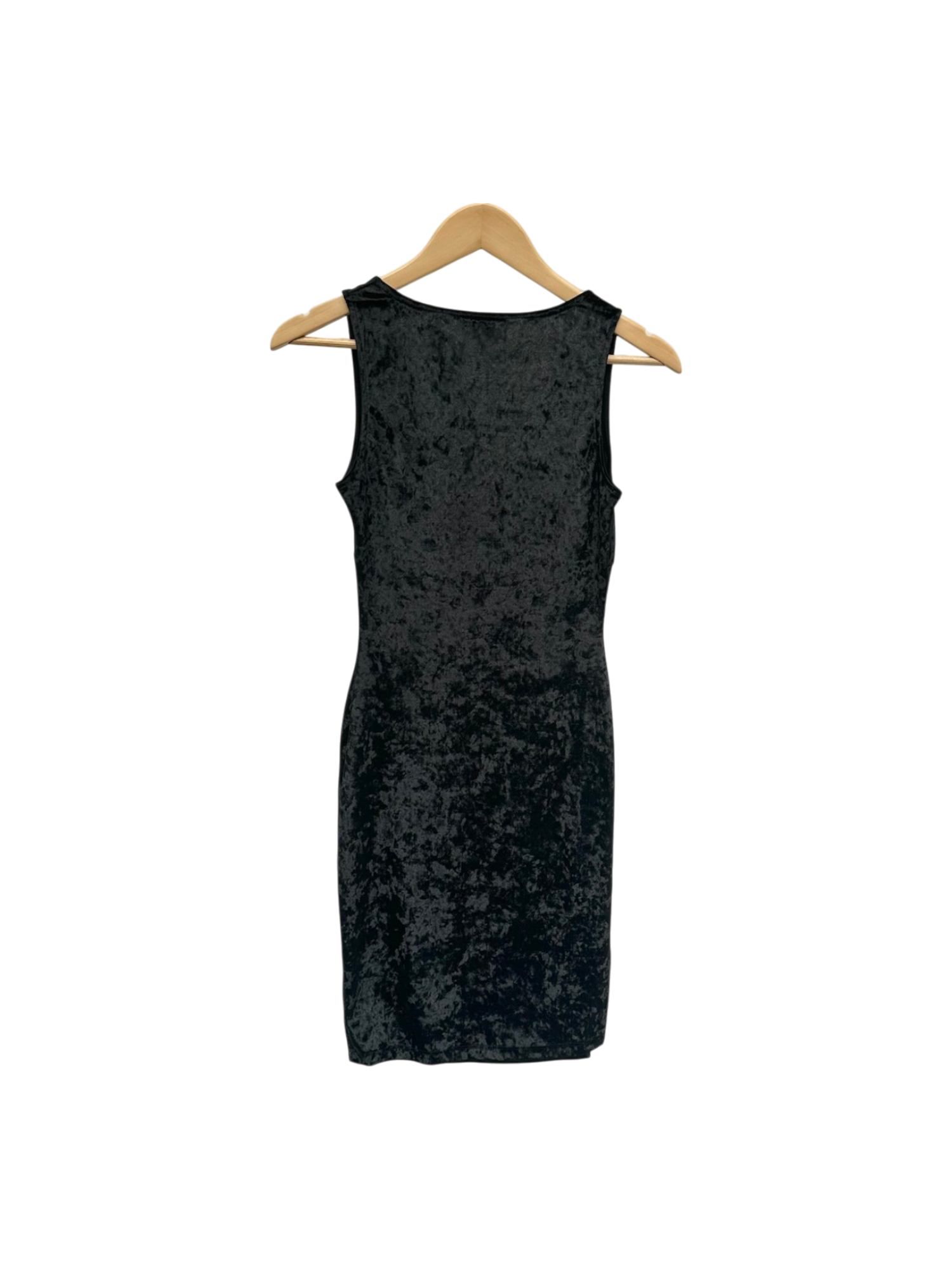 Vintage 90s Retro Crushed Velvet Midi Dress (S)