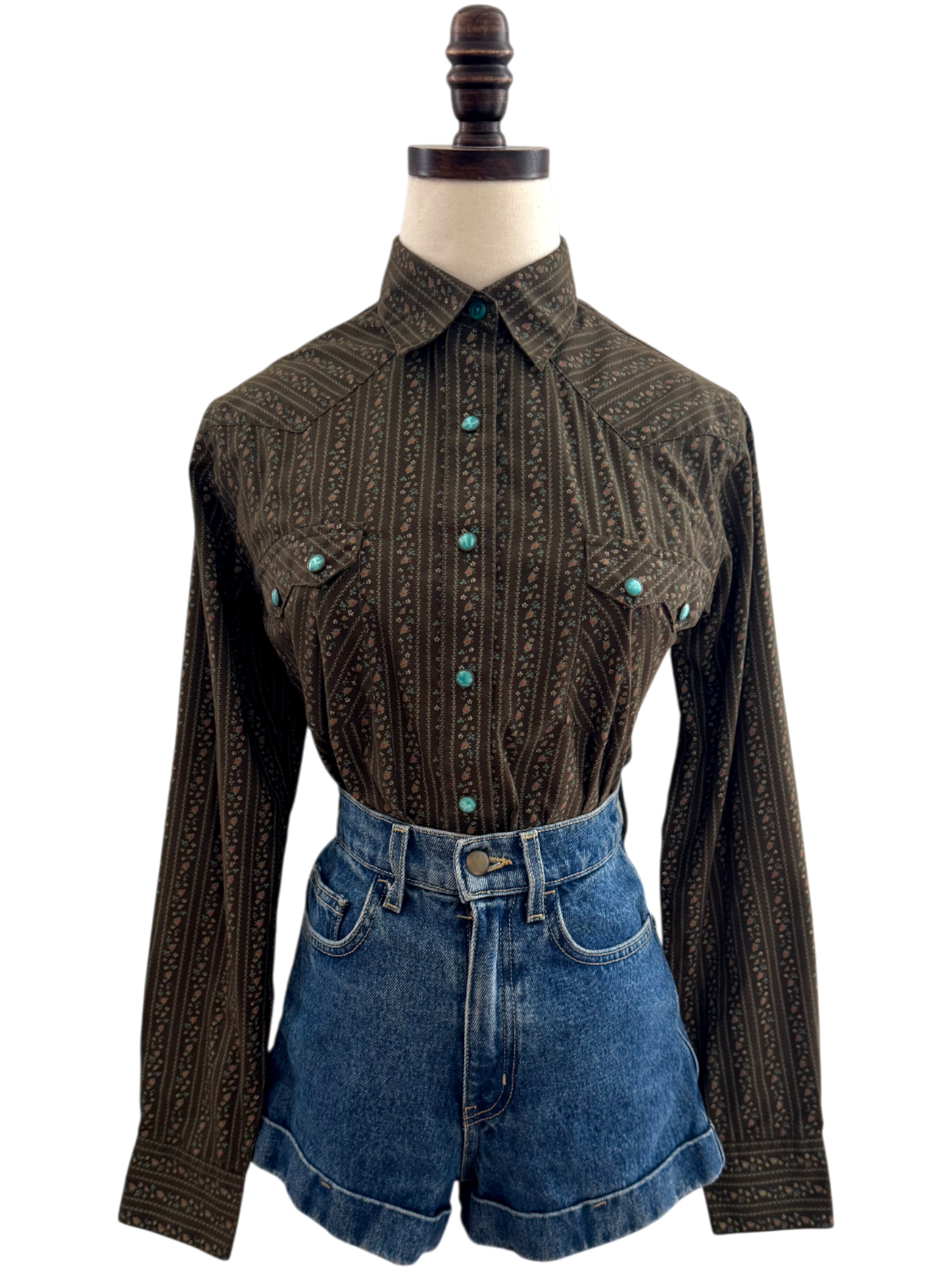 Vintage 80s Edwardian Button Up (S/M)