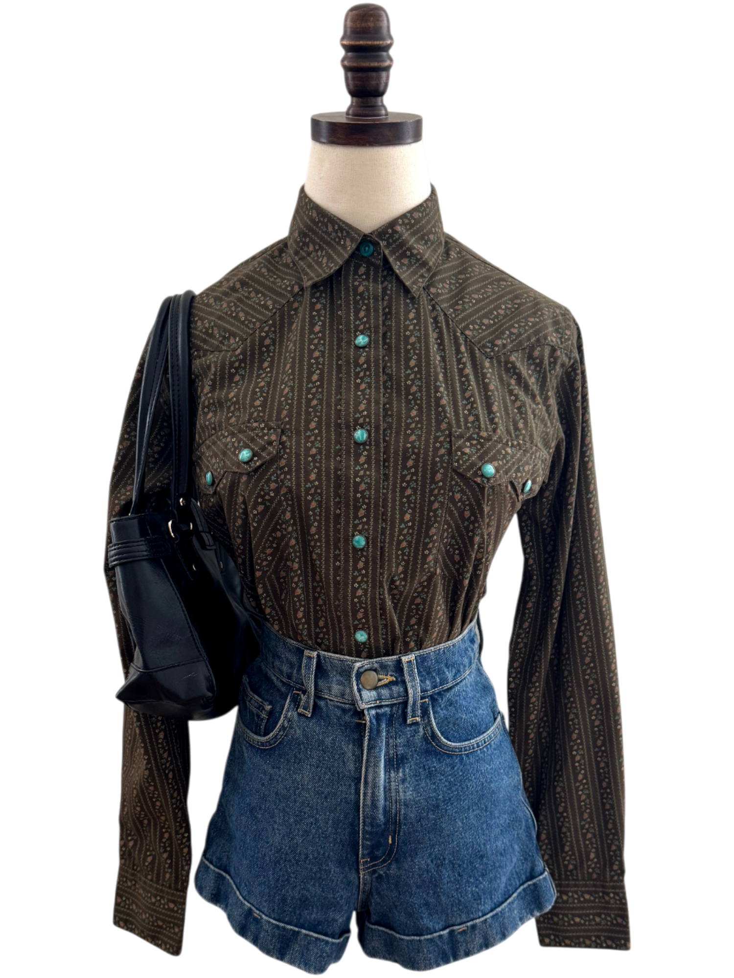 Vintage 80s Edwardian Button Up (S/M)