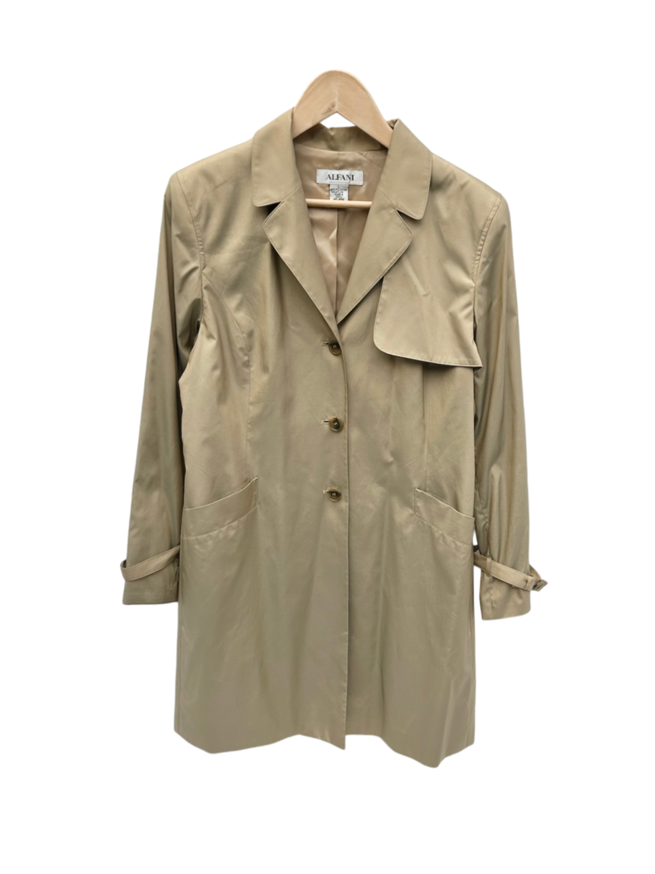 Vintage 90s Classic Effortless Tan Trench (M/L)