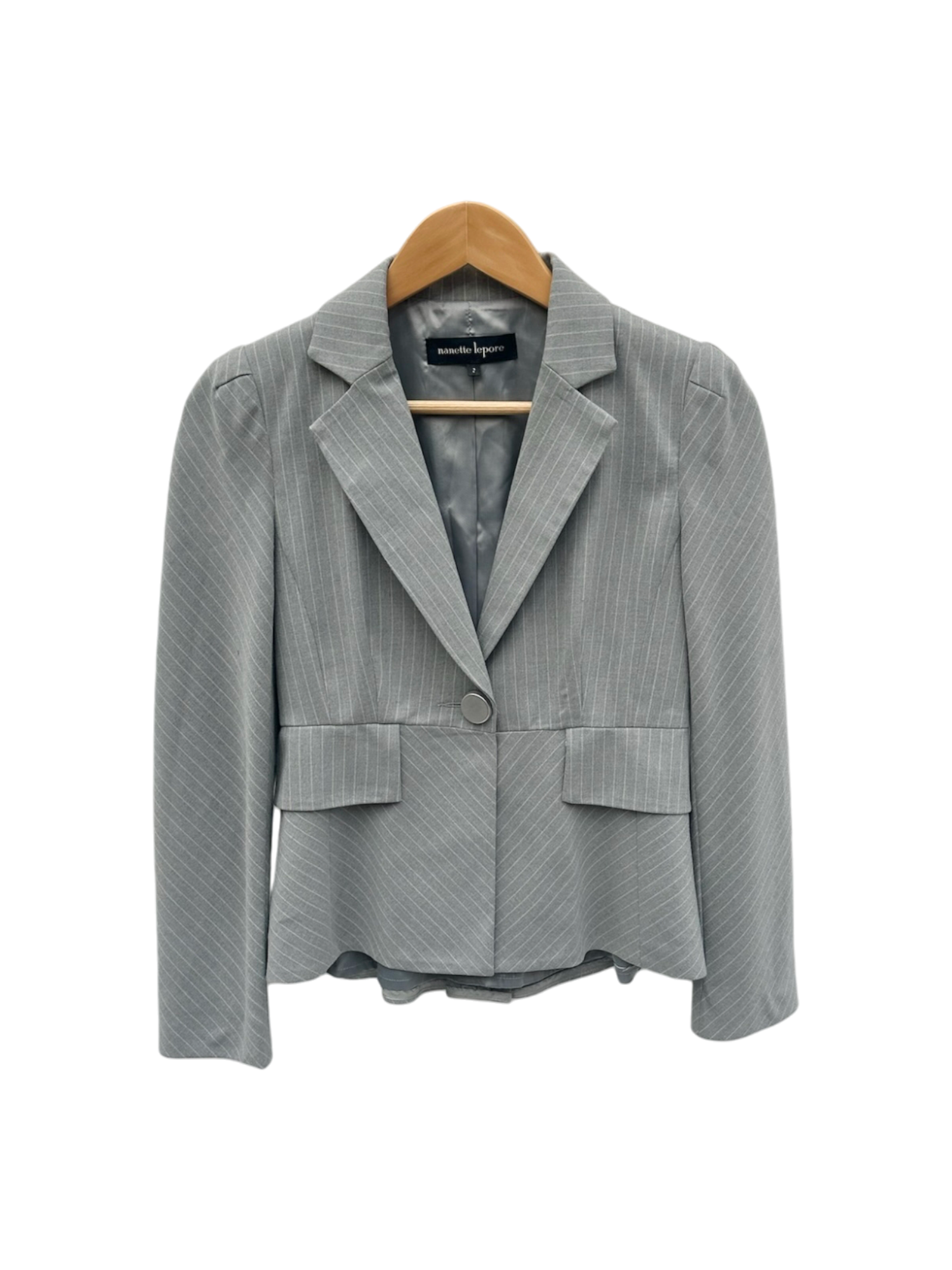 Vintage 90s Nanette Lapore Retro Pinstriped Blazer (S)