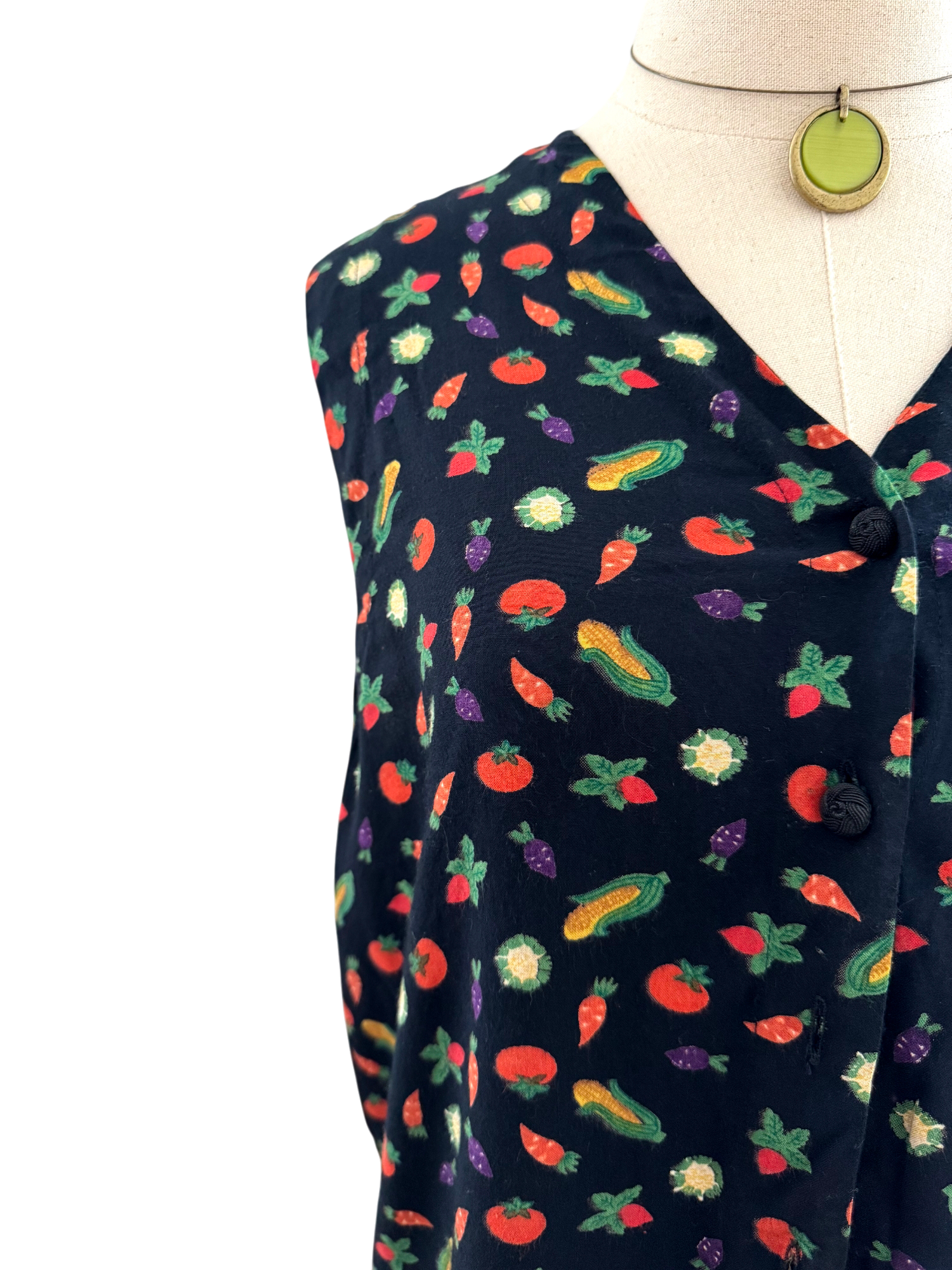 Vintage 90s Fruits & Veggies Vest (M)