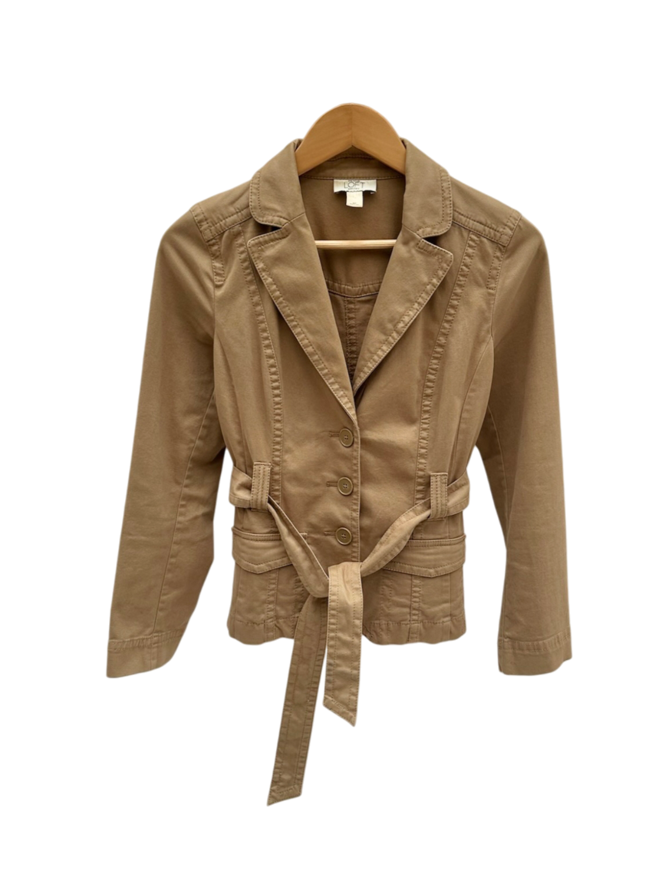 Vintage Y2K Belted Tan Blazer (XS/S)