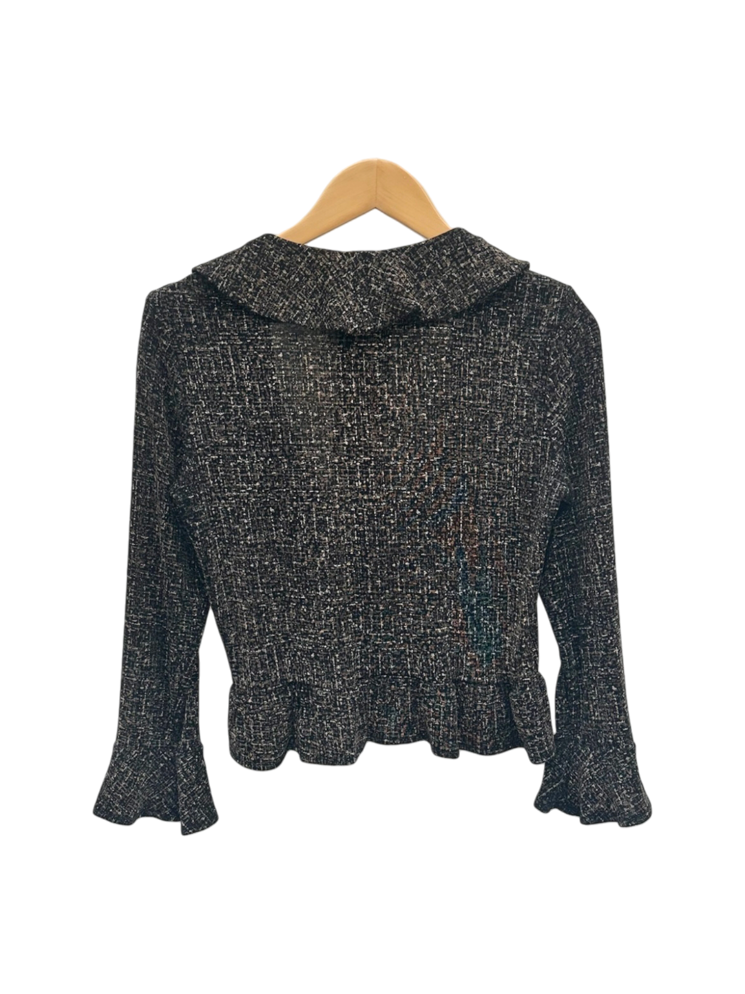 Vintage 90s Ruffled Retro Tie Knit (S)