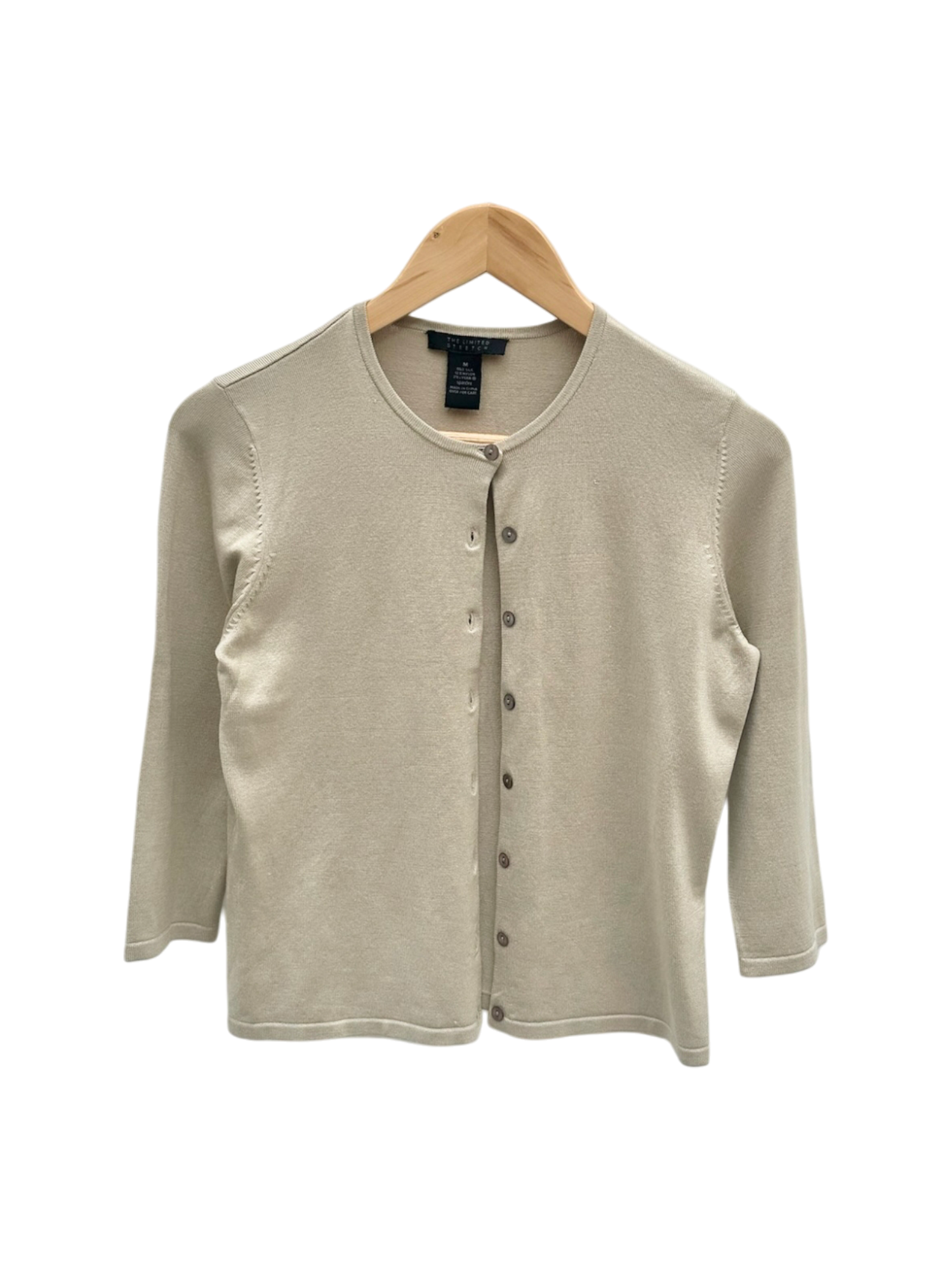 Vintage 90s Taupe Slinky Silk Knit (S/M)