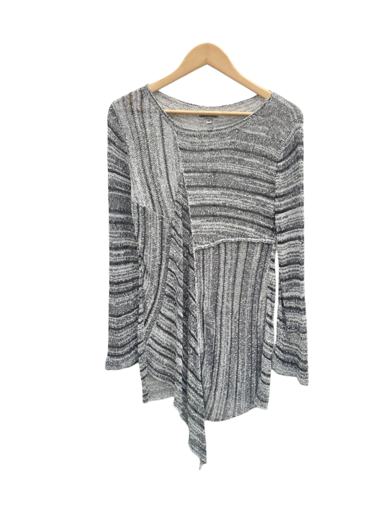 Vintage 90s Slinky Asymmetrical Striped Knit (M)