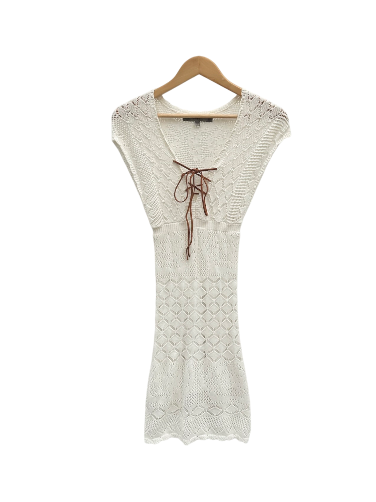 Vintage Y2K GUESS Crochet Mini Dress (XS)