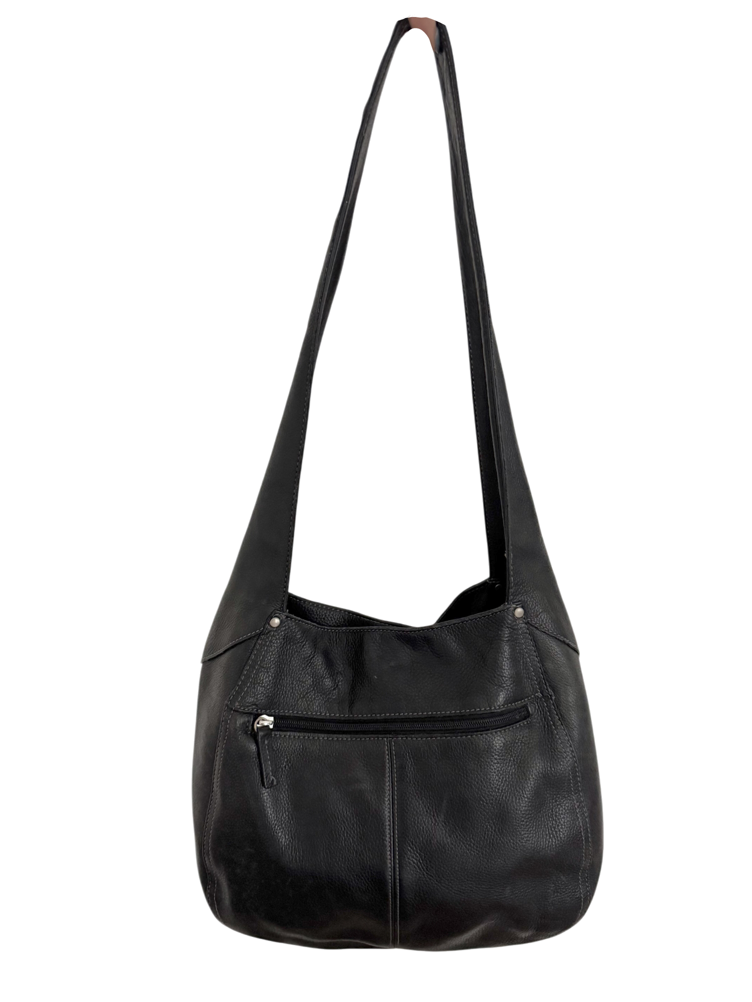 Vintage 90s Leather Moto Tote