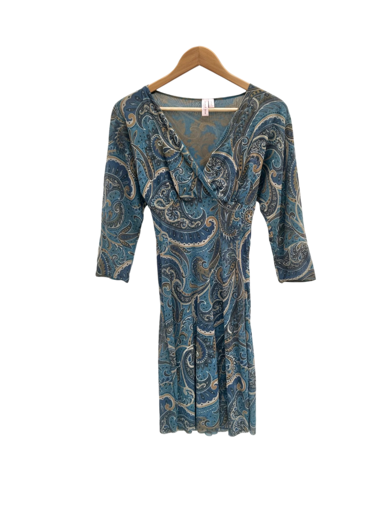 Vintage 90s Paisley Gauzy Dress (S)