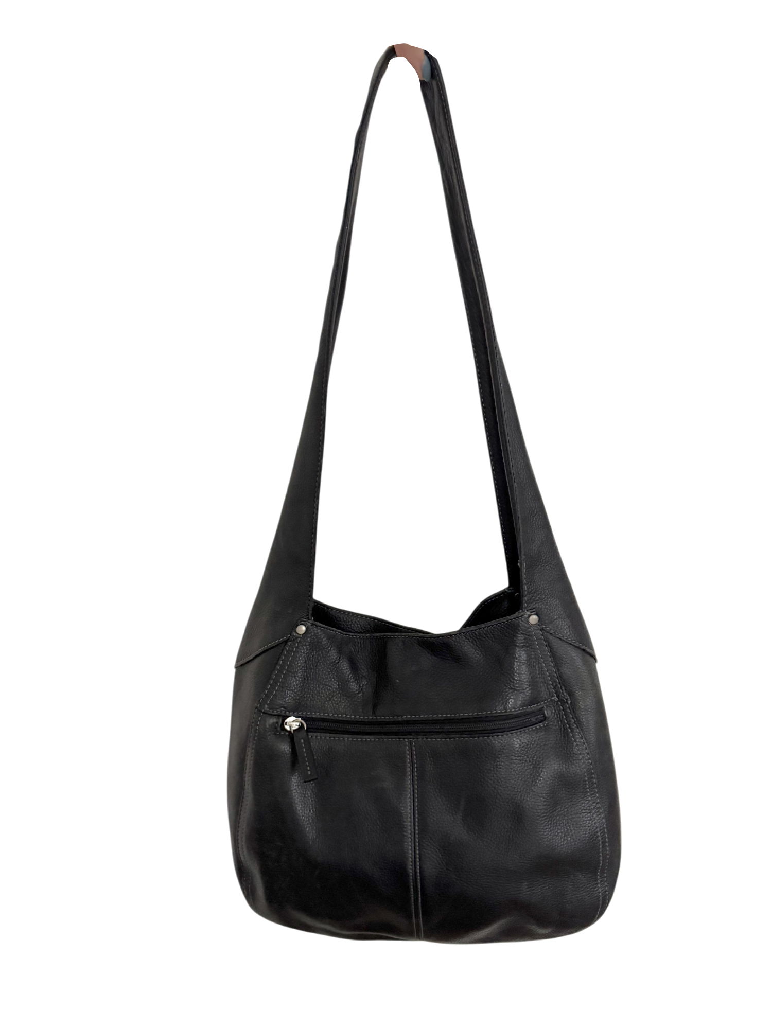 Vintage 90s Leather Moto Tote