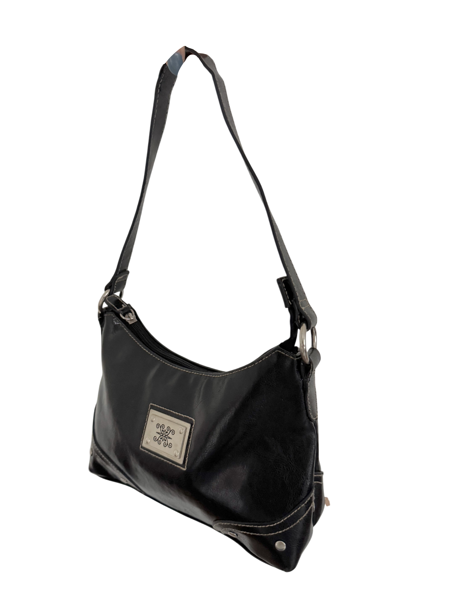 Vintage 90s Classic Black Shoulder Purse
