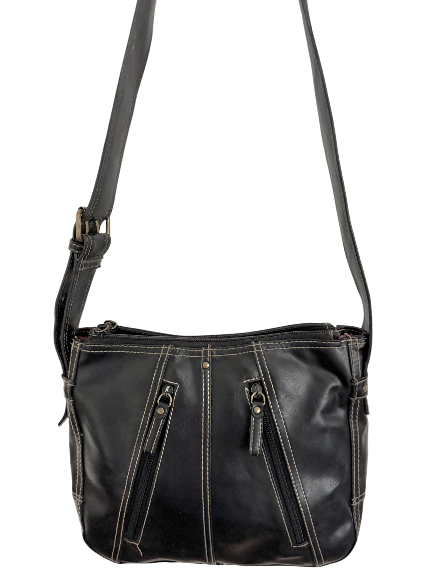 Vintage 90s Moto Zippered Purse