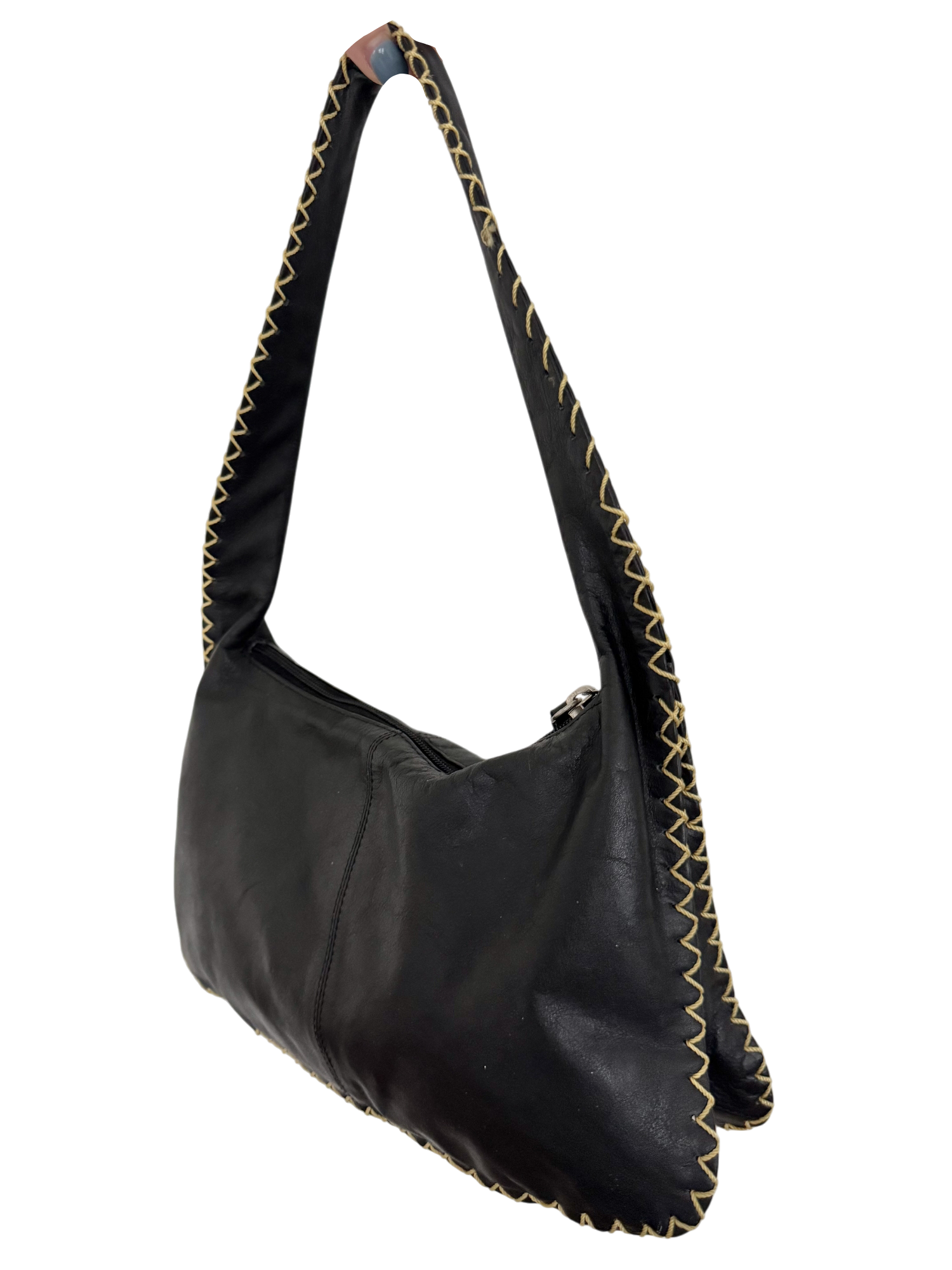 Vintage Retro Exposed Stitch Purse