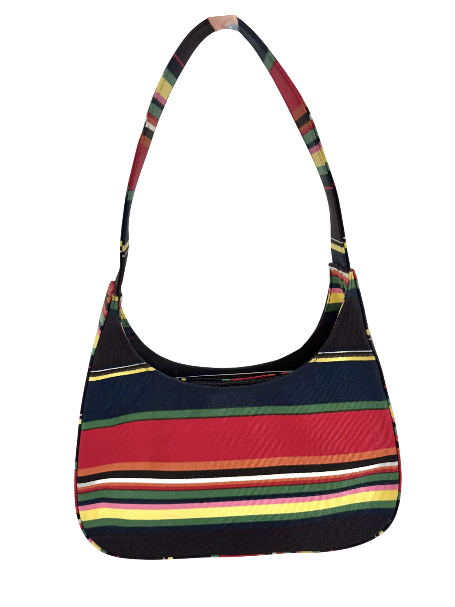 Vintage 90s Striped Structured Purse