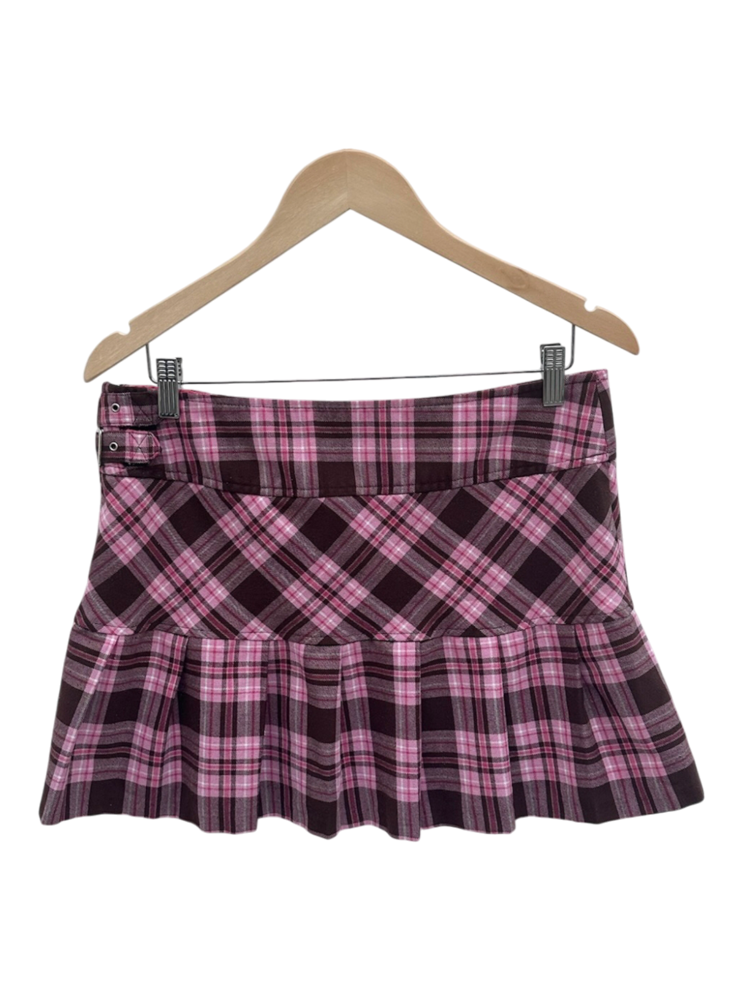 Vintage Y2K Plaid Mini Skirt (M/L)