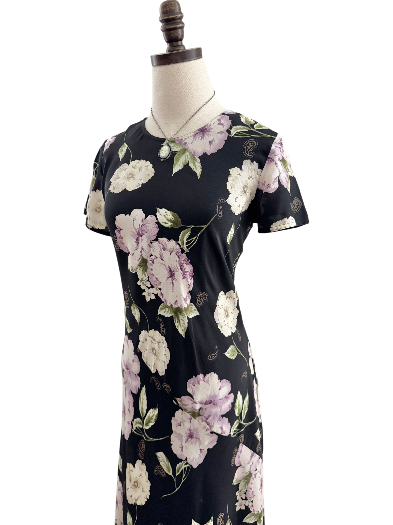 Vintage 90s Floral Maxi Dress (S)