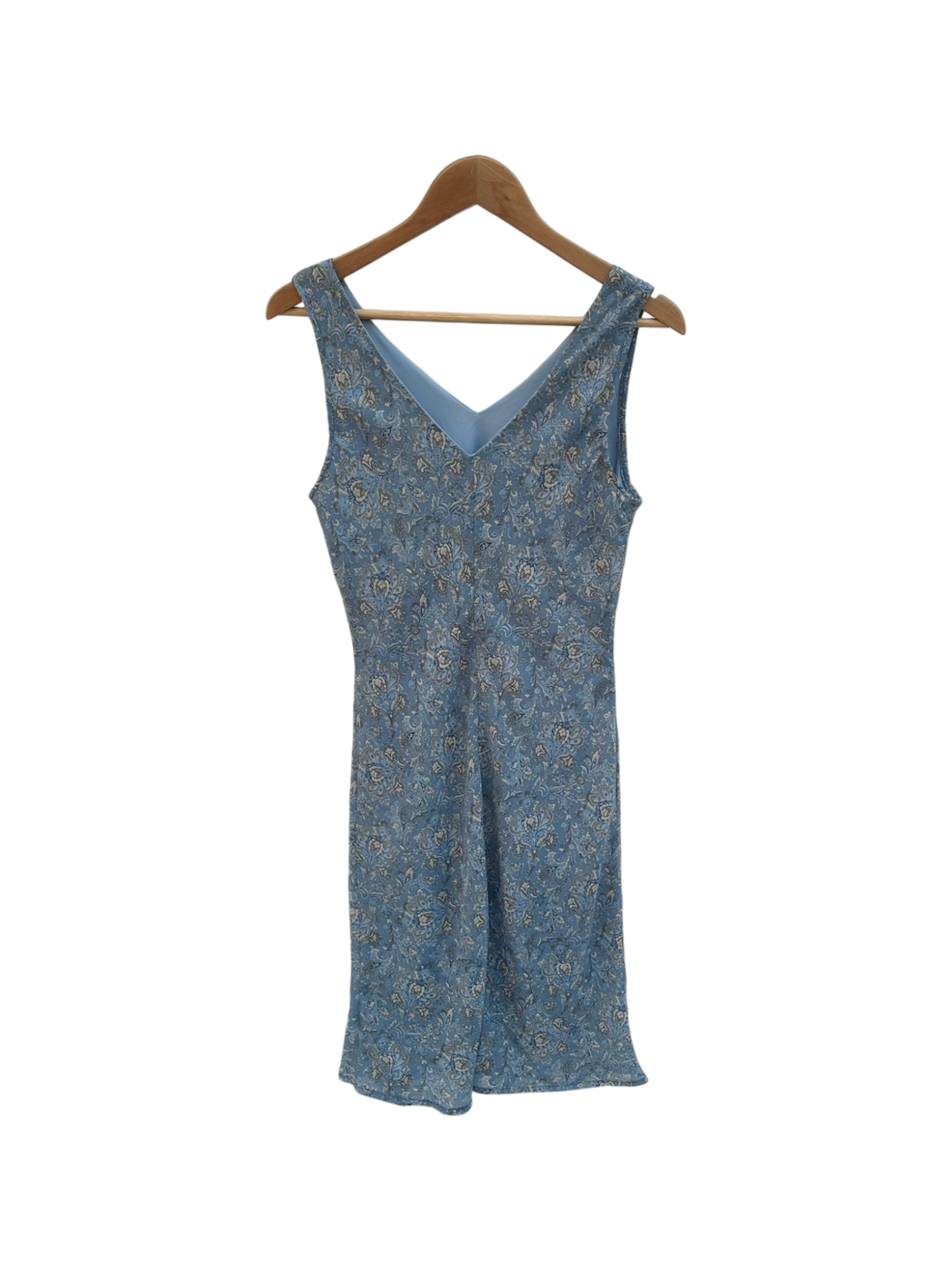 Vintage 90s Retro Paisley Midi Dress (M)