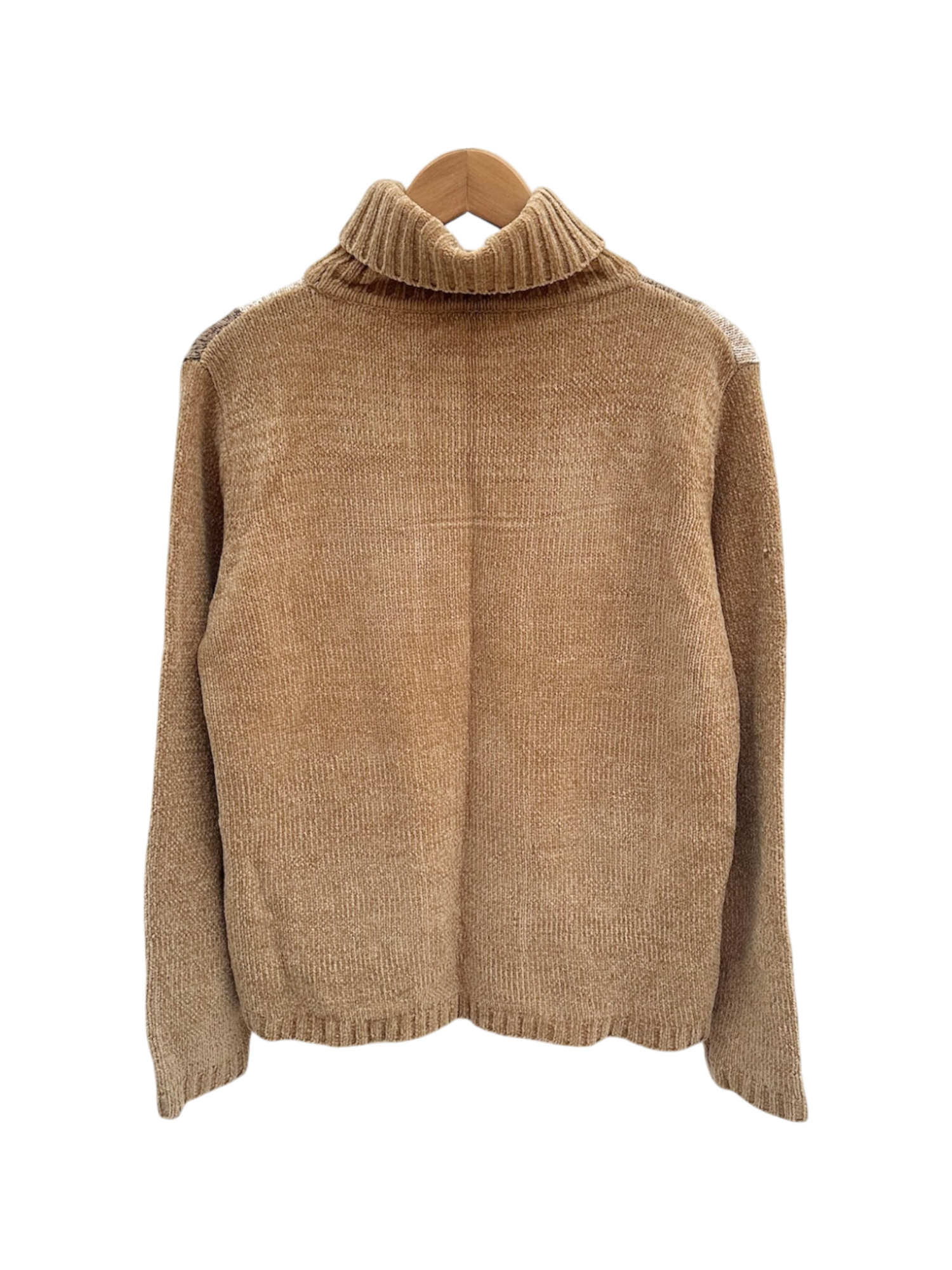 Vintage 90s Cozy Checkered Chenille Knit (L)