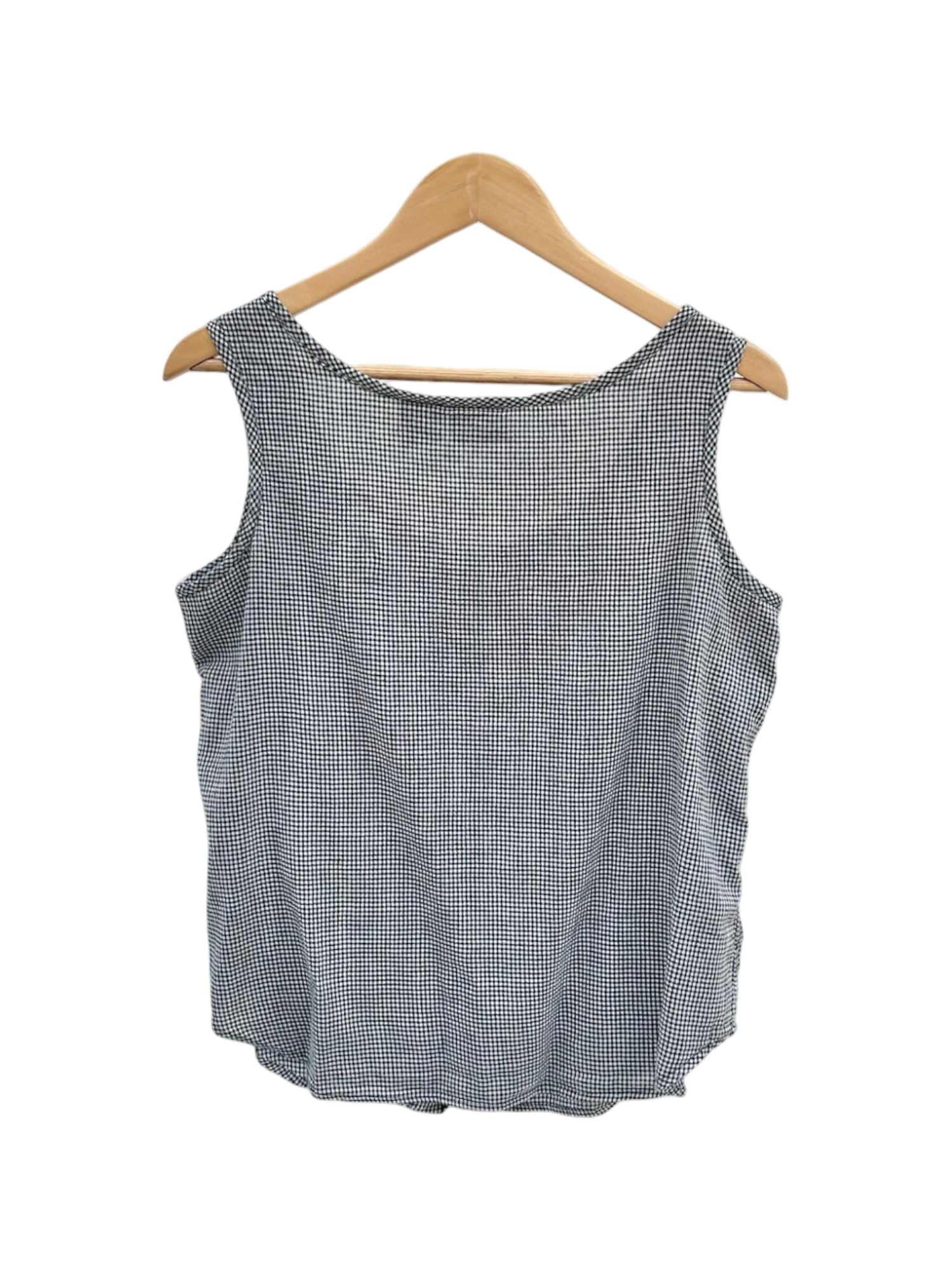 Vintage 90s Retro Plaid Button Up Tank (L)