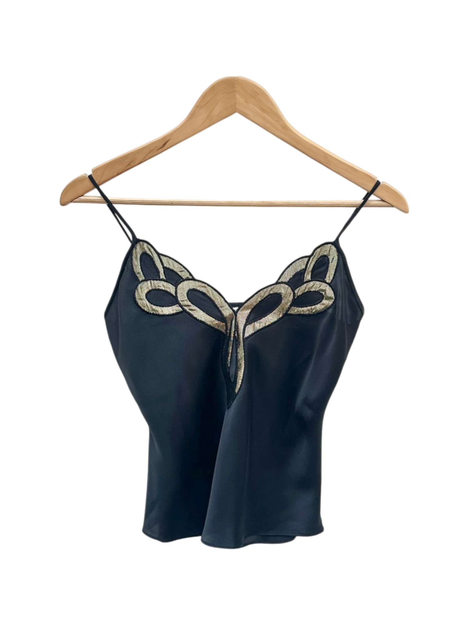 Vintage 90s Dainty Retro Embroidered Cami (S)