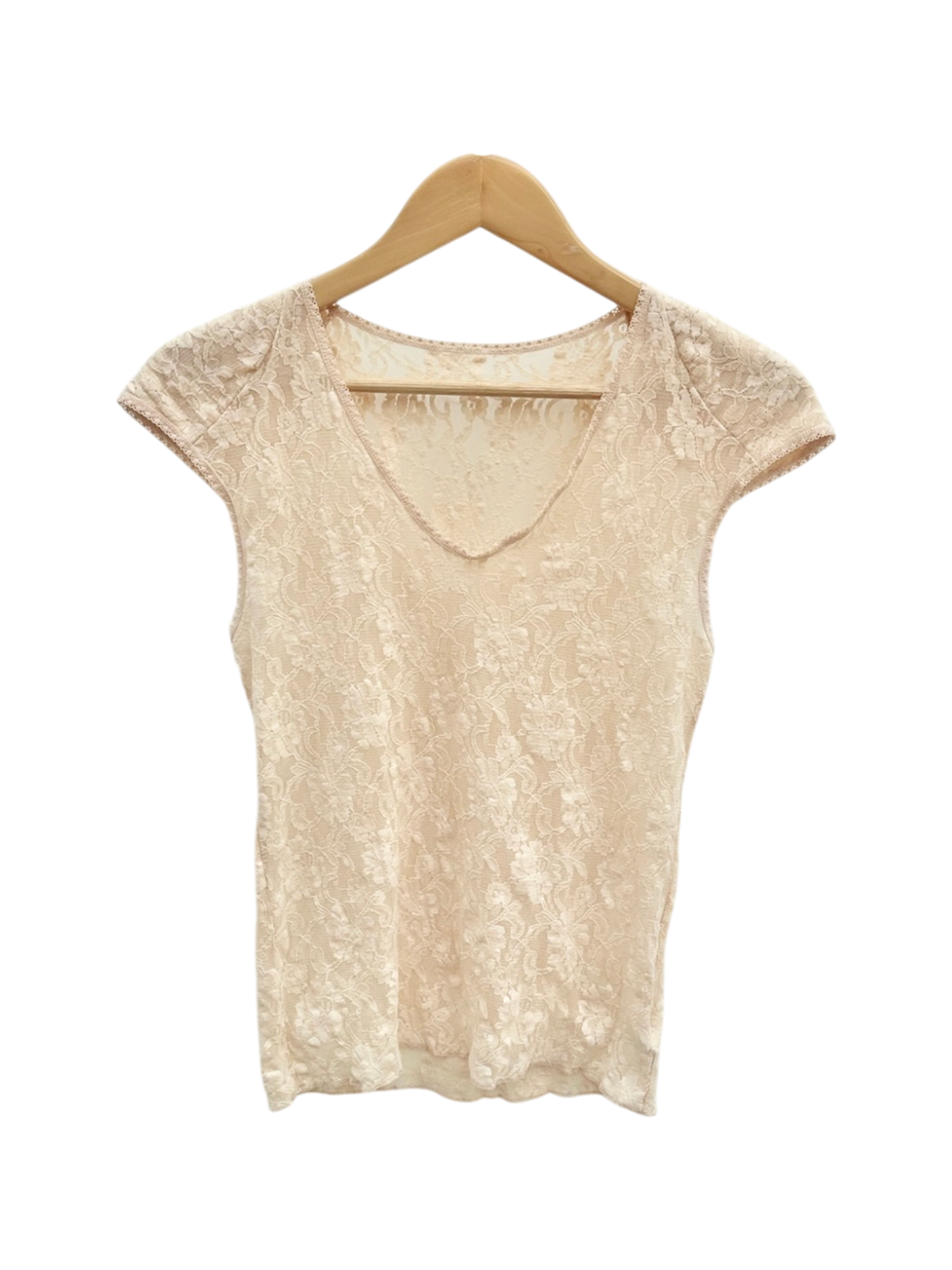 Vintage 90s Precious Cream Lace Top (S)