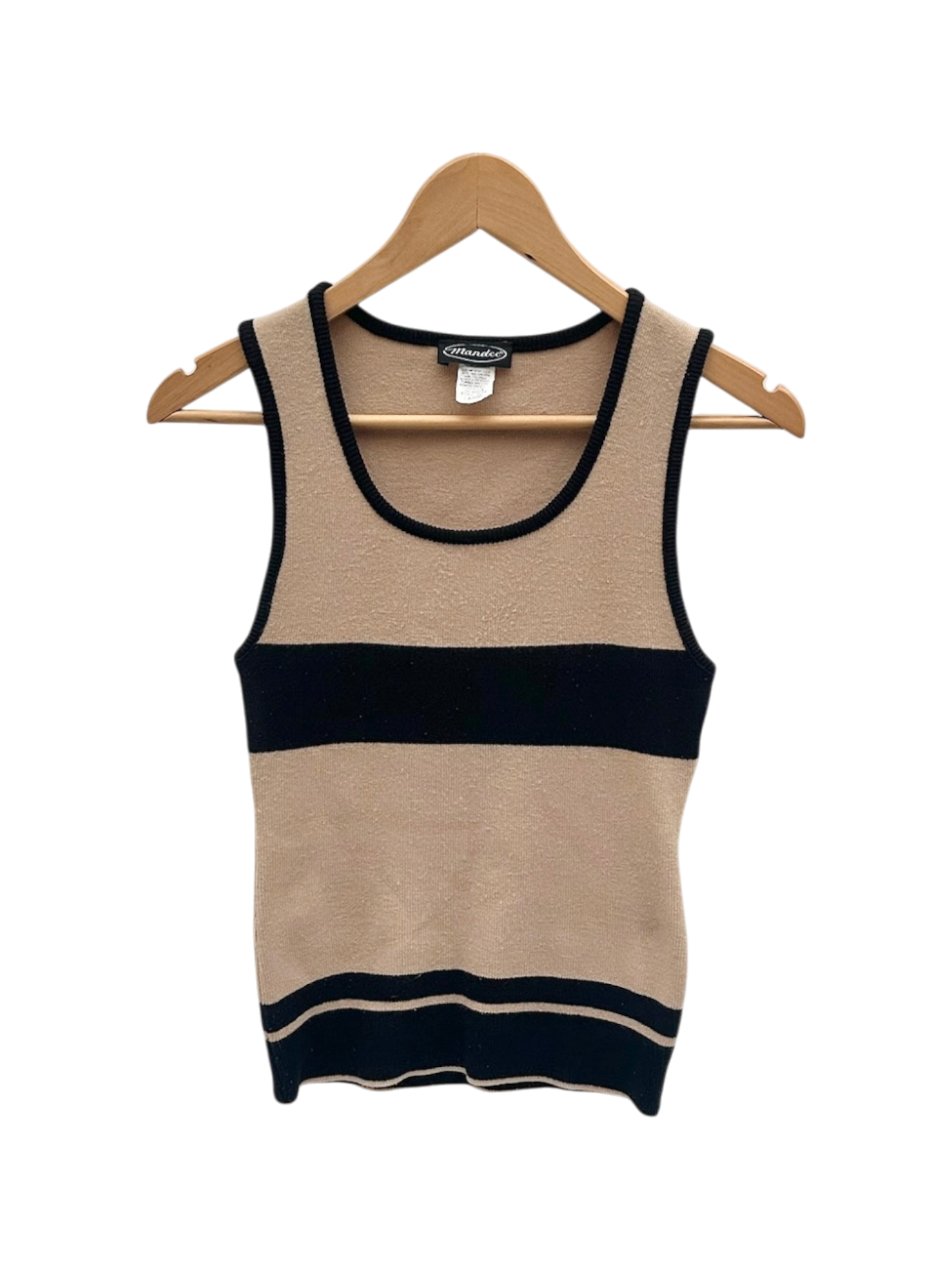 Vintage 90s Contrast Striped Knit Top (S/M)