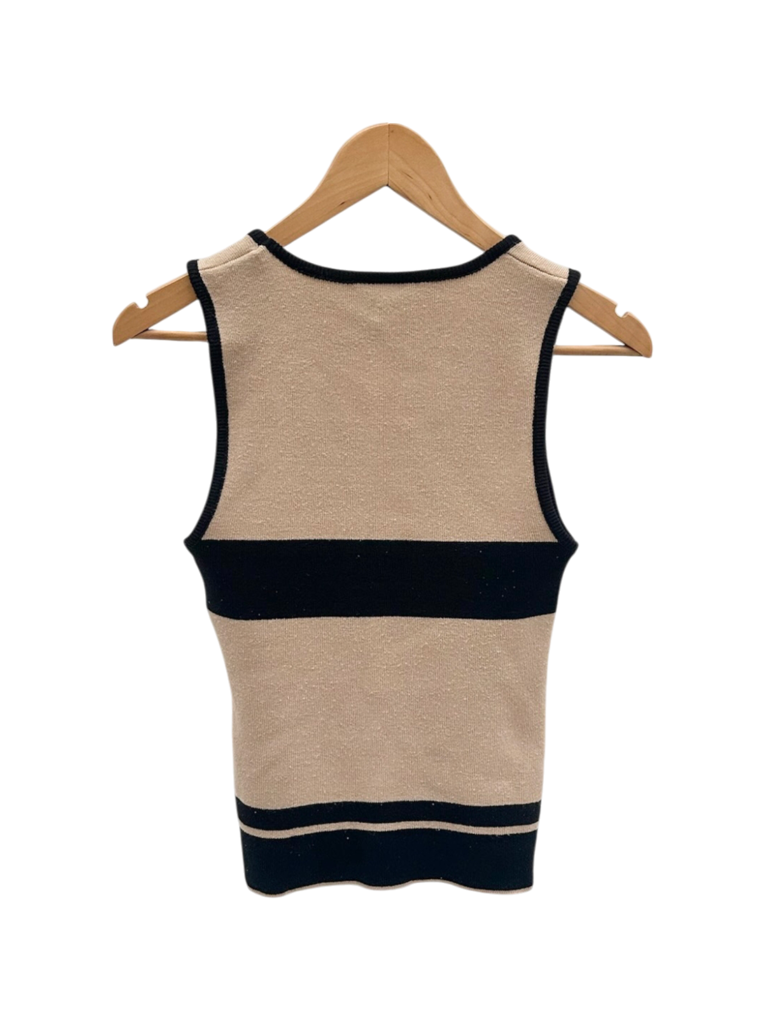 Vintage 90s Contrast Striped Knit Top (S/M)