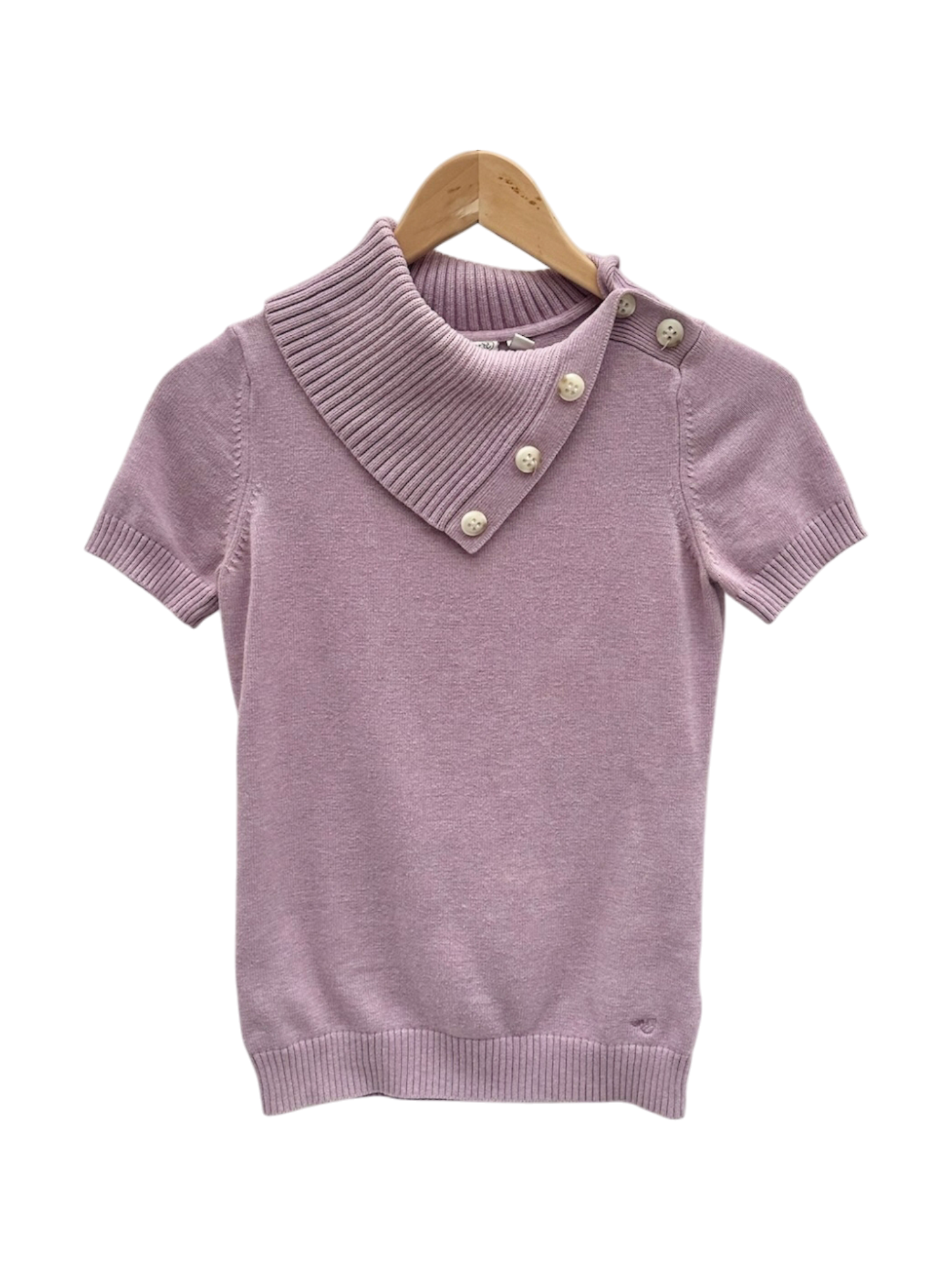 Vintage 90s Asymmetrical Mock Neck Knit (S)