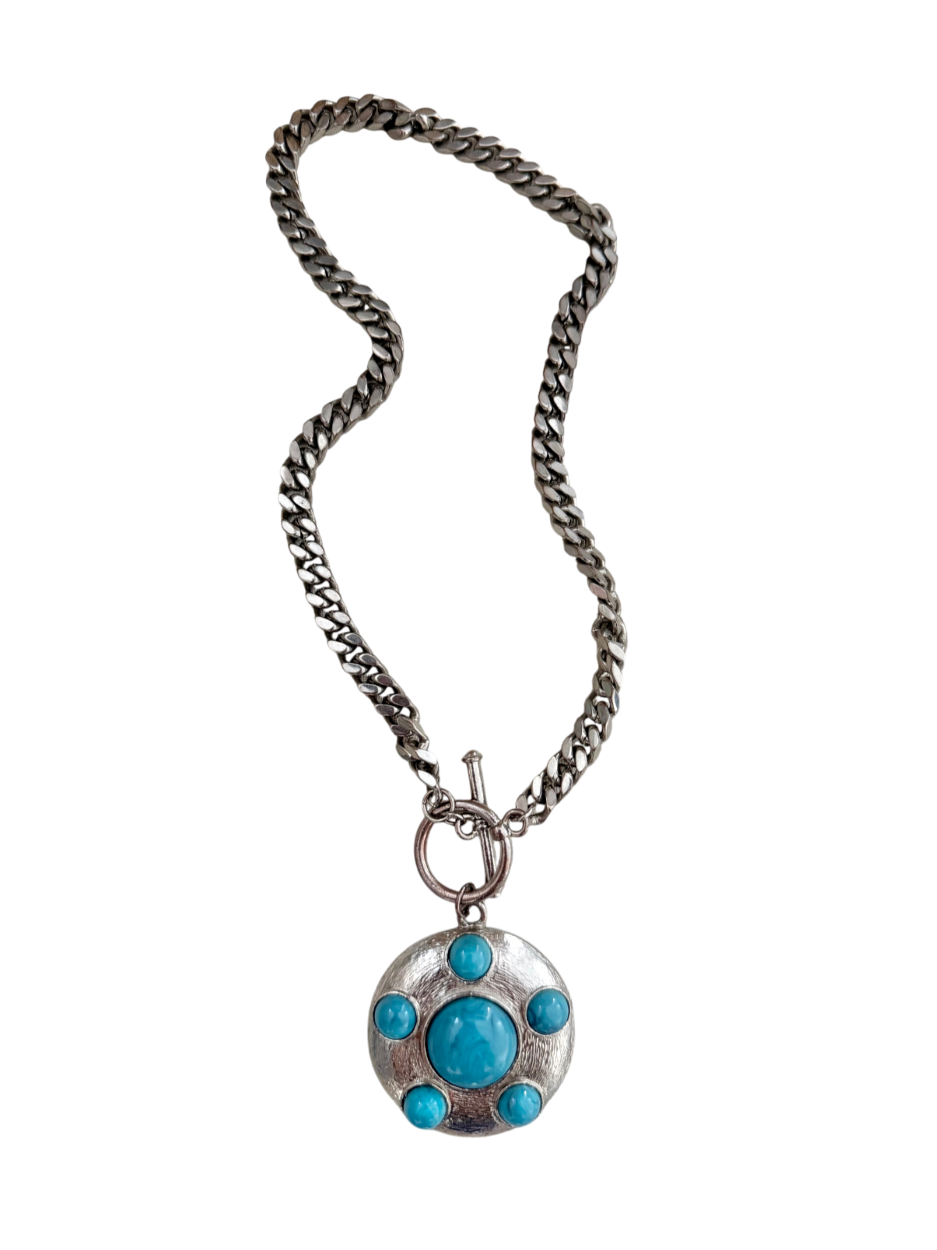 Vintage Gilded Sapphire Necklace