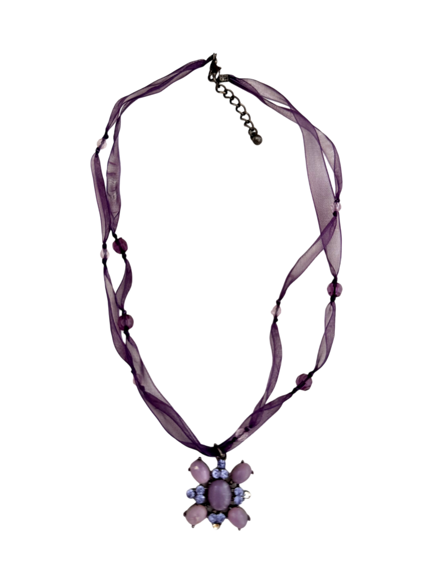 Vintage Violet Petal Choker