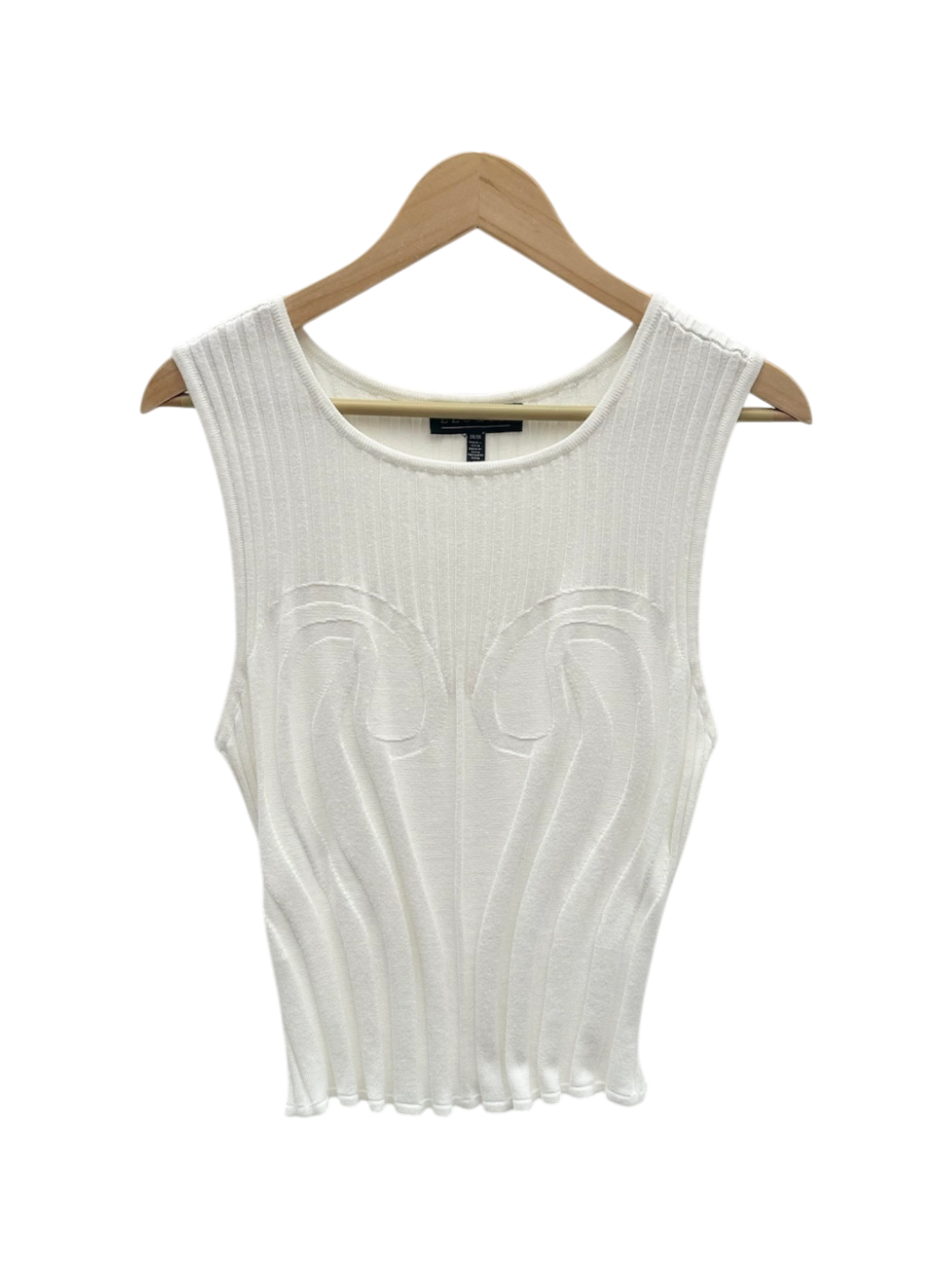Vintage 90s Dainty Eyelet Ivory Knit (L)