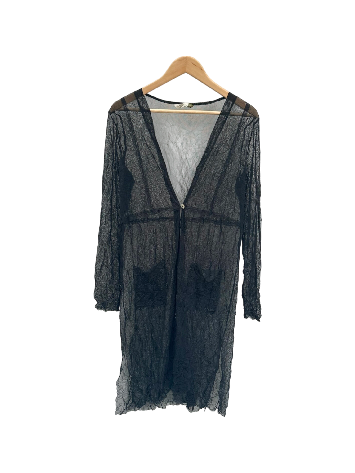 Vintage 90s Sheer Gauzy Overlay Duster (M/L)