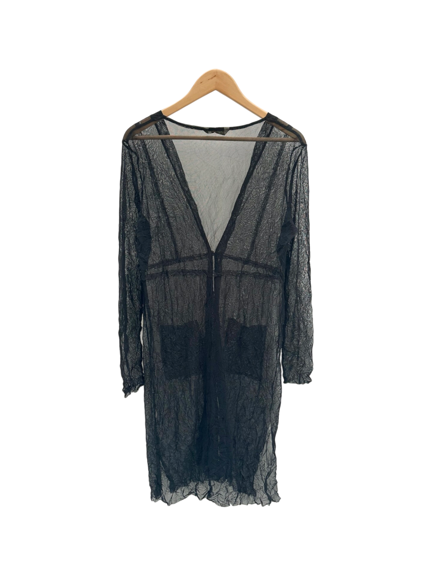 Vintage 90s Sheer Gauzy Overlay Duster (M/L)