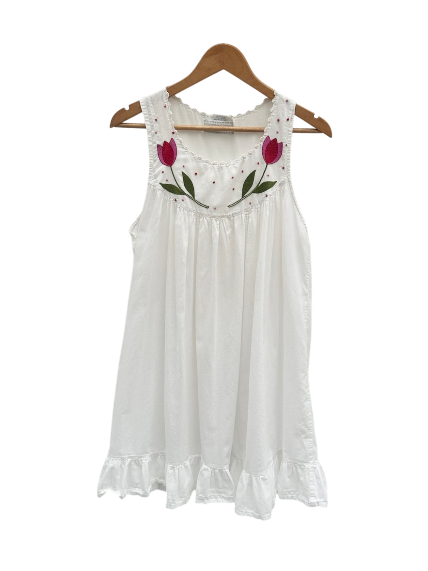 Vintage 90s Tulip Ruffled Prairie Babydoll Dress (M)