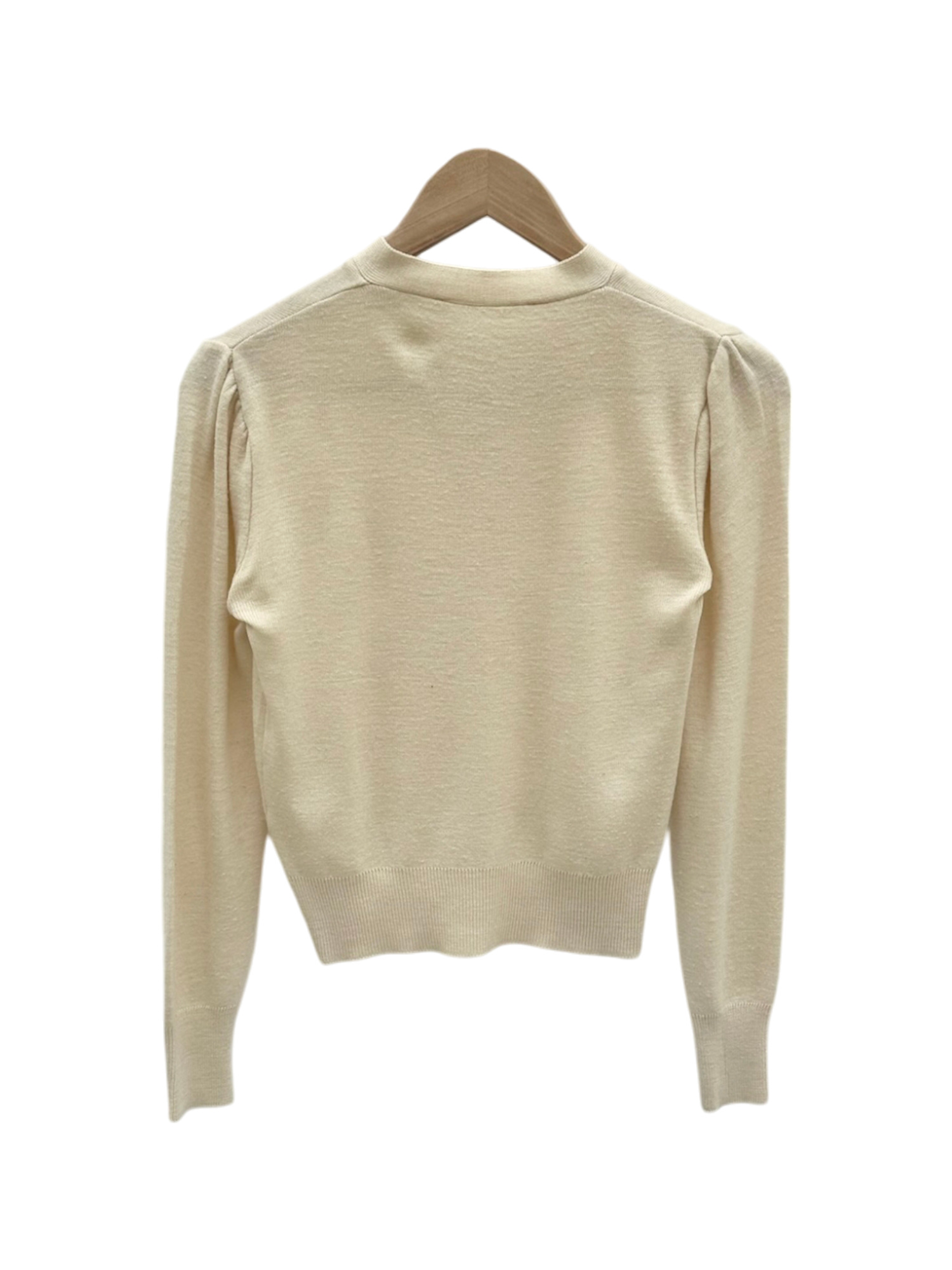 Vintage 90s Dainty Cream Tie Knit (S/M)