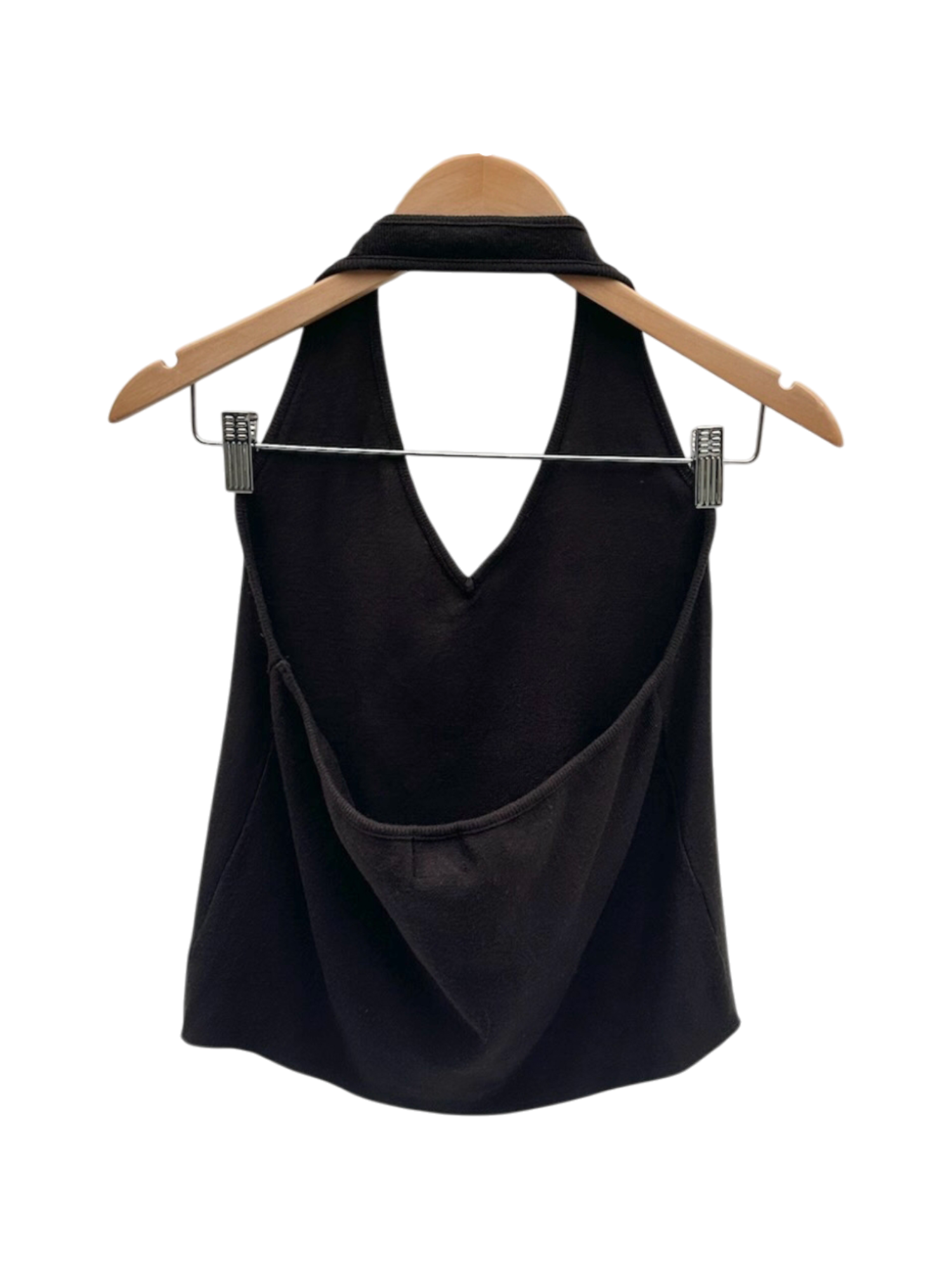 Vintage 90s Dark Brown Halter Knit (M/L)