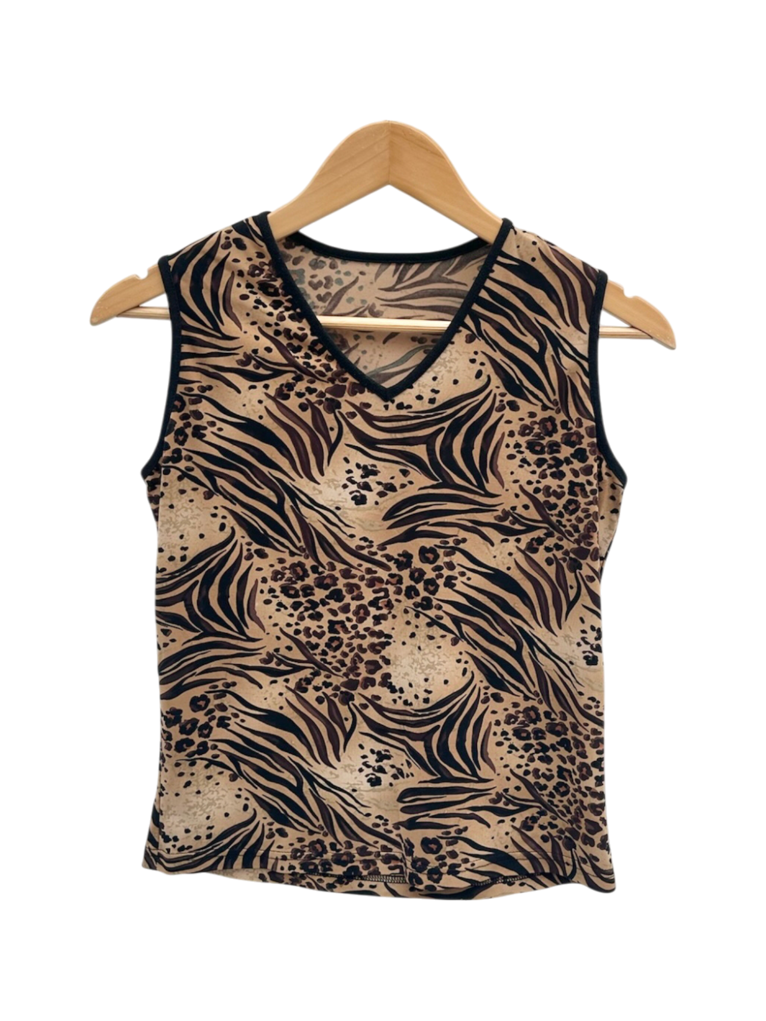 Vintage 90s Retro Tiger Patterned Tank (M)