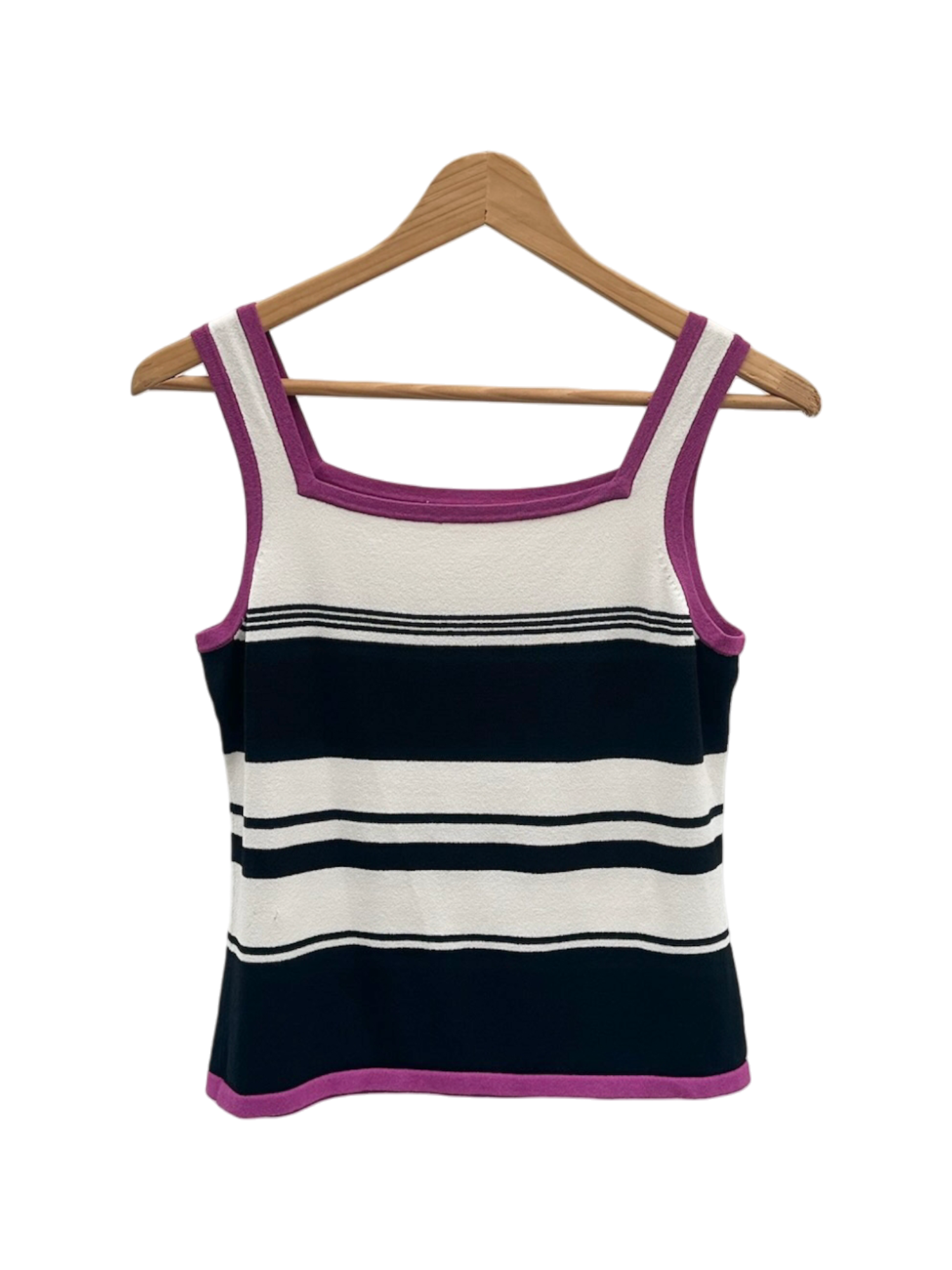 Vintage 90s Colorblock Contrast Striped Knit (M)