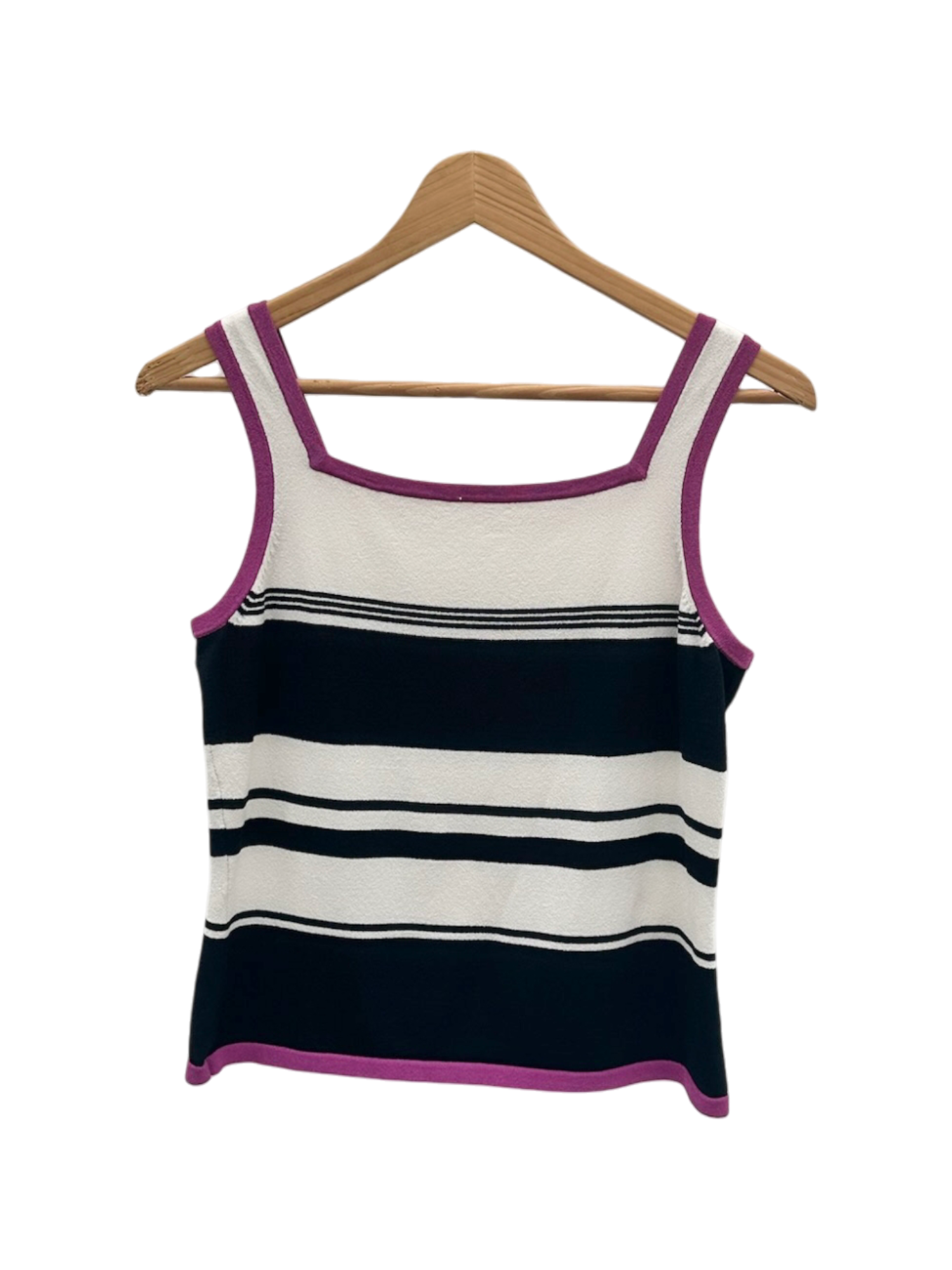 Vintage 90s Colorblock Contrast Striped Knit (M)